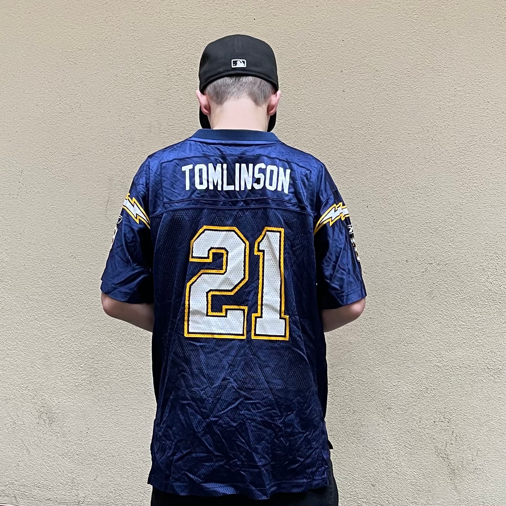 Reebok San Diego Chargers Tomlinson #21 Navy NFL Jersey (Youth)