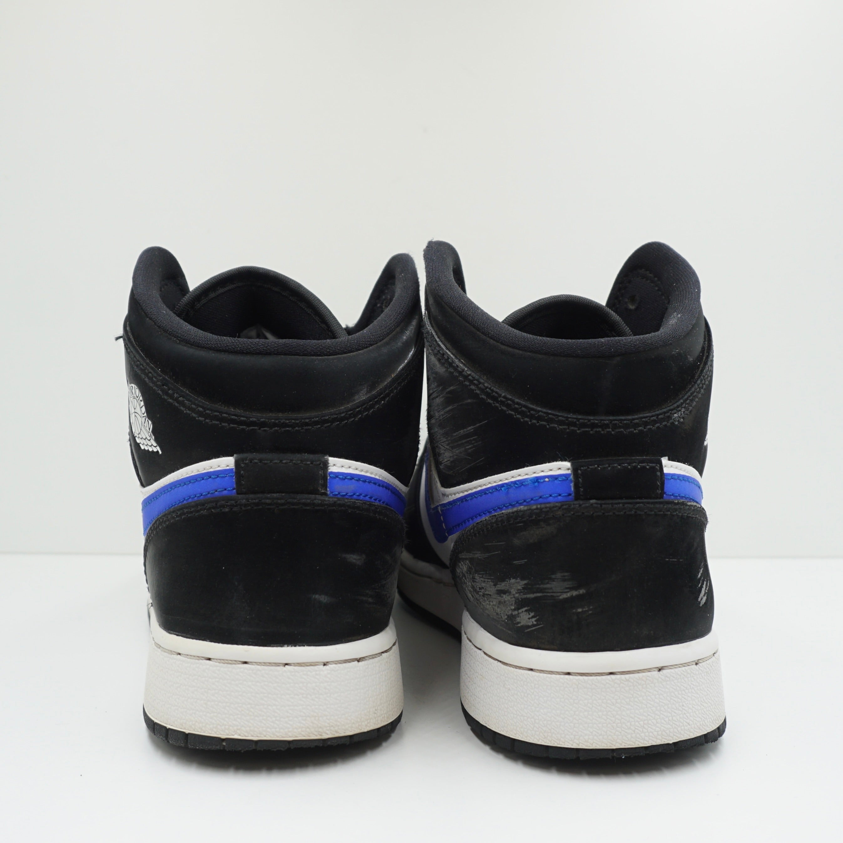 Jordan 1 Mid Black Racer Blue White (GS)