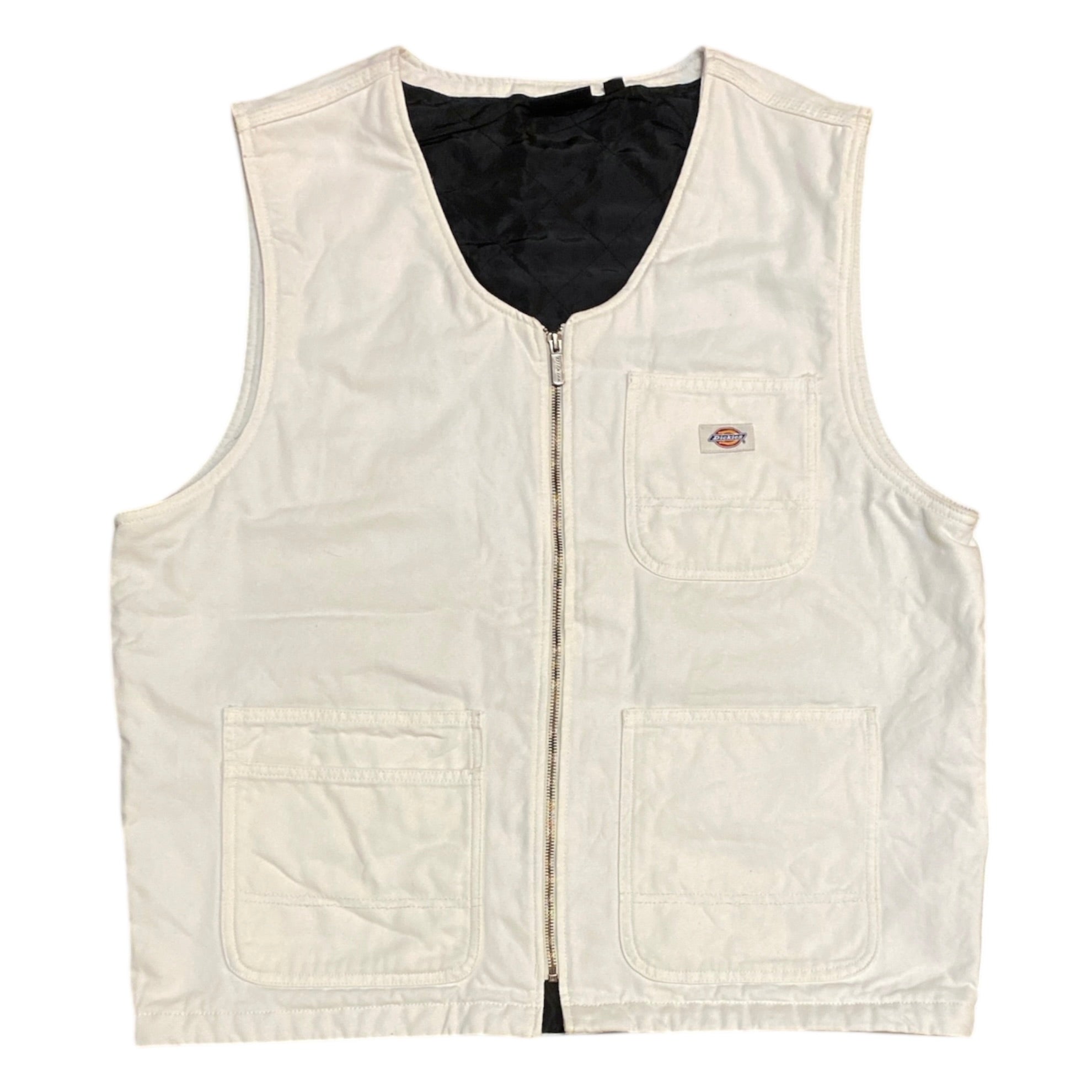 Dickies Quilted Lining White Vest
