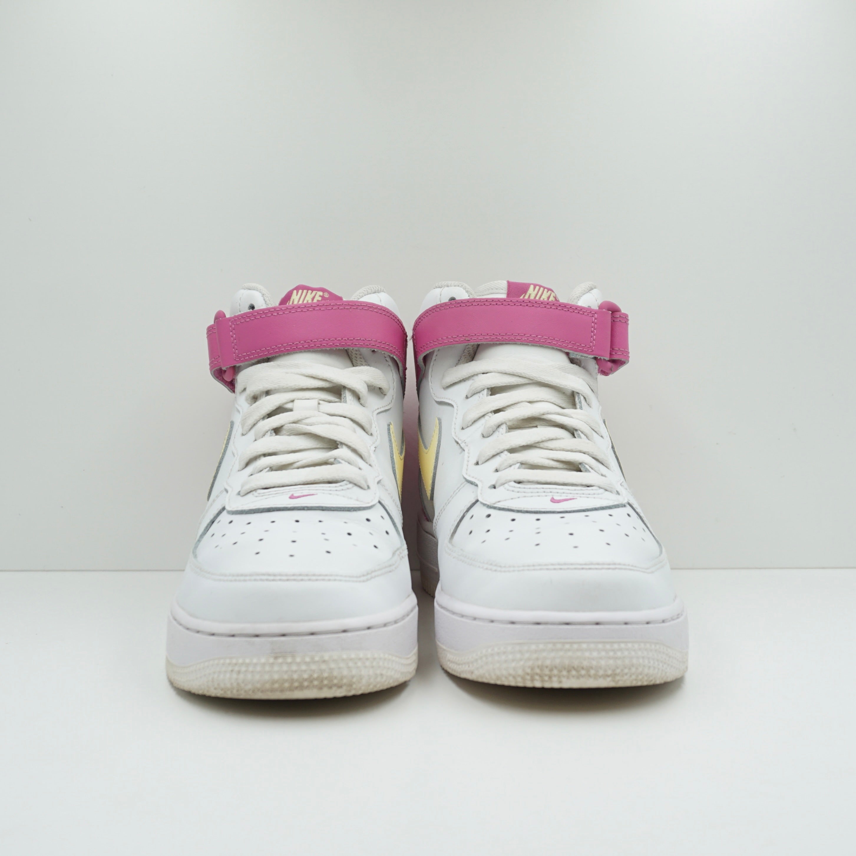 Nike Air Force 1 Mid White Pink Yellow