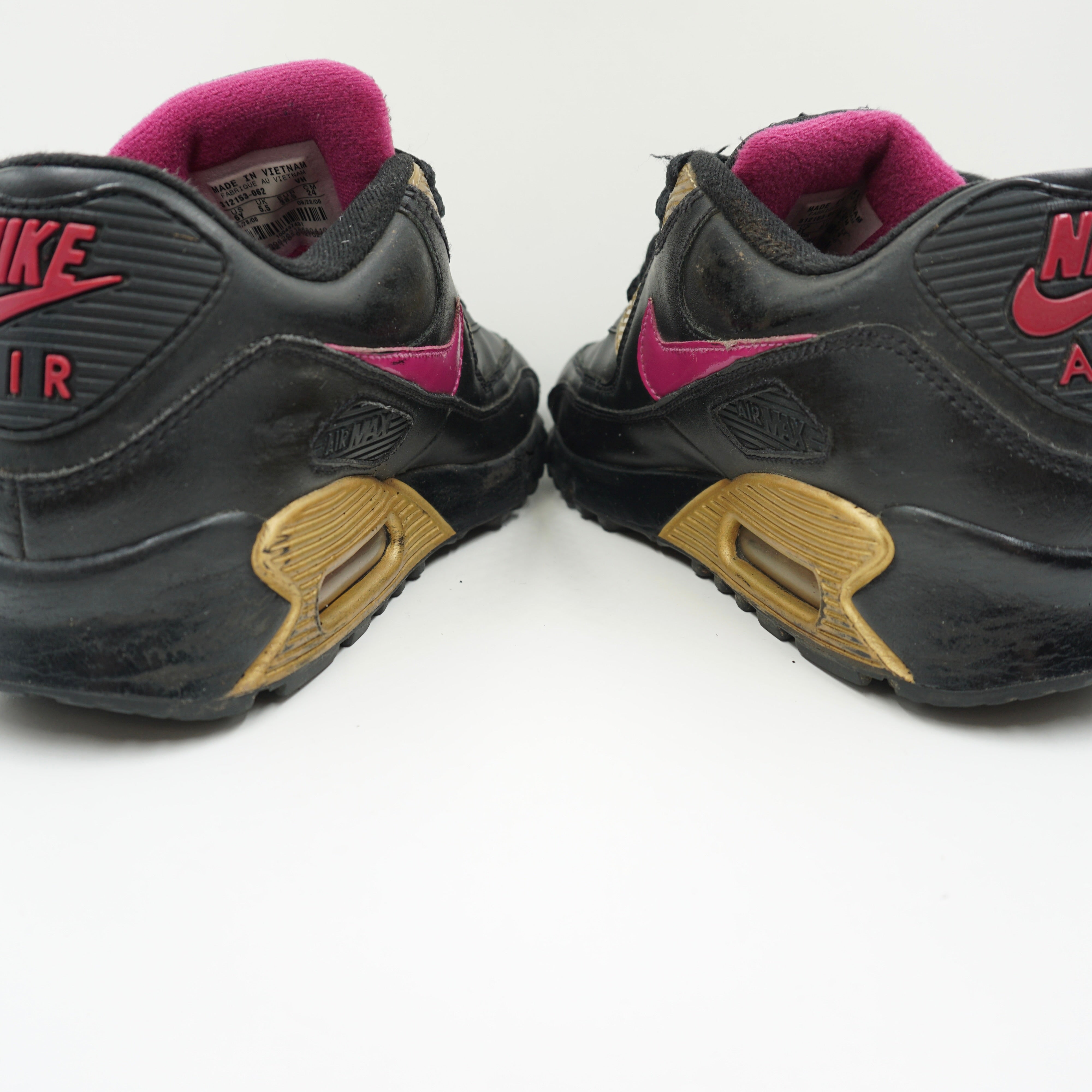 Nike Air Max 90 CL Black Fire Pink (GS)