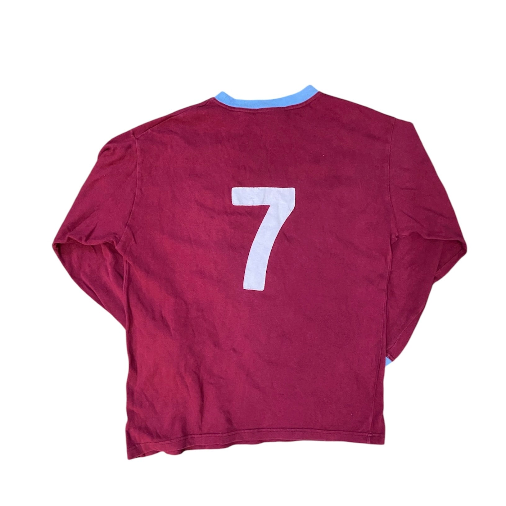 Toffs Burnley FC #7 1969-1975 Retro Longsleeve Football Jersey