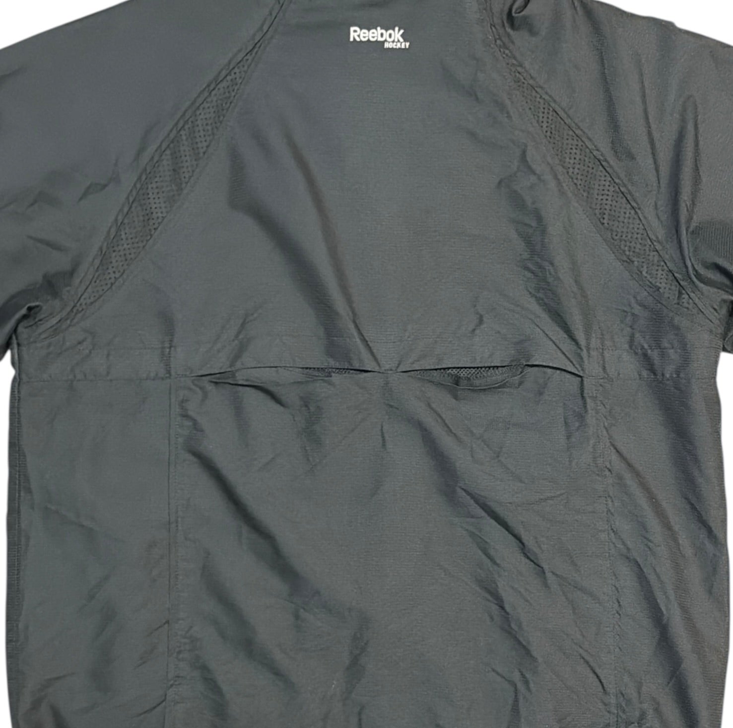 Reebok Hockey Boston Black Windbreaker Jacket