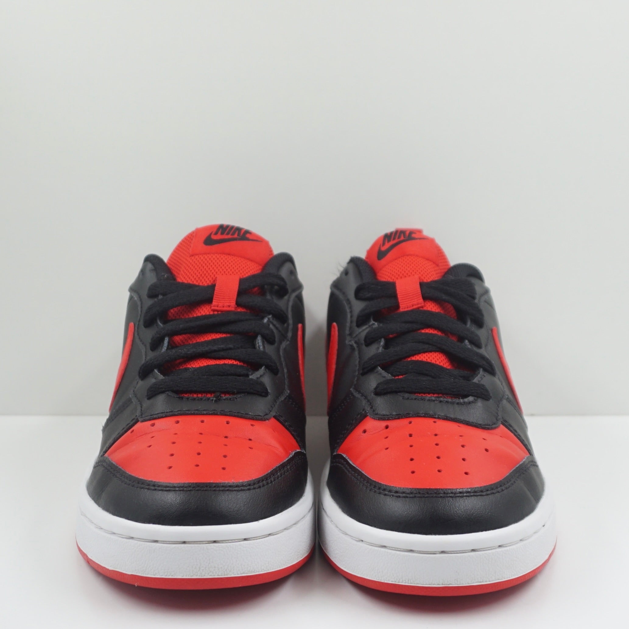 Nike Court Borough Low 2 Black University Red (GS)
