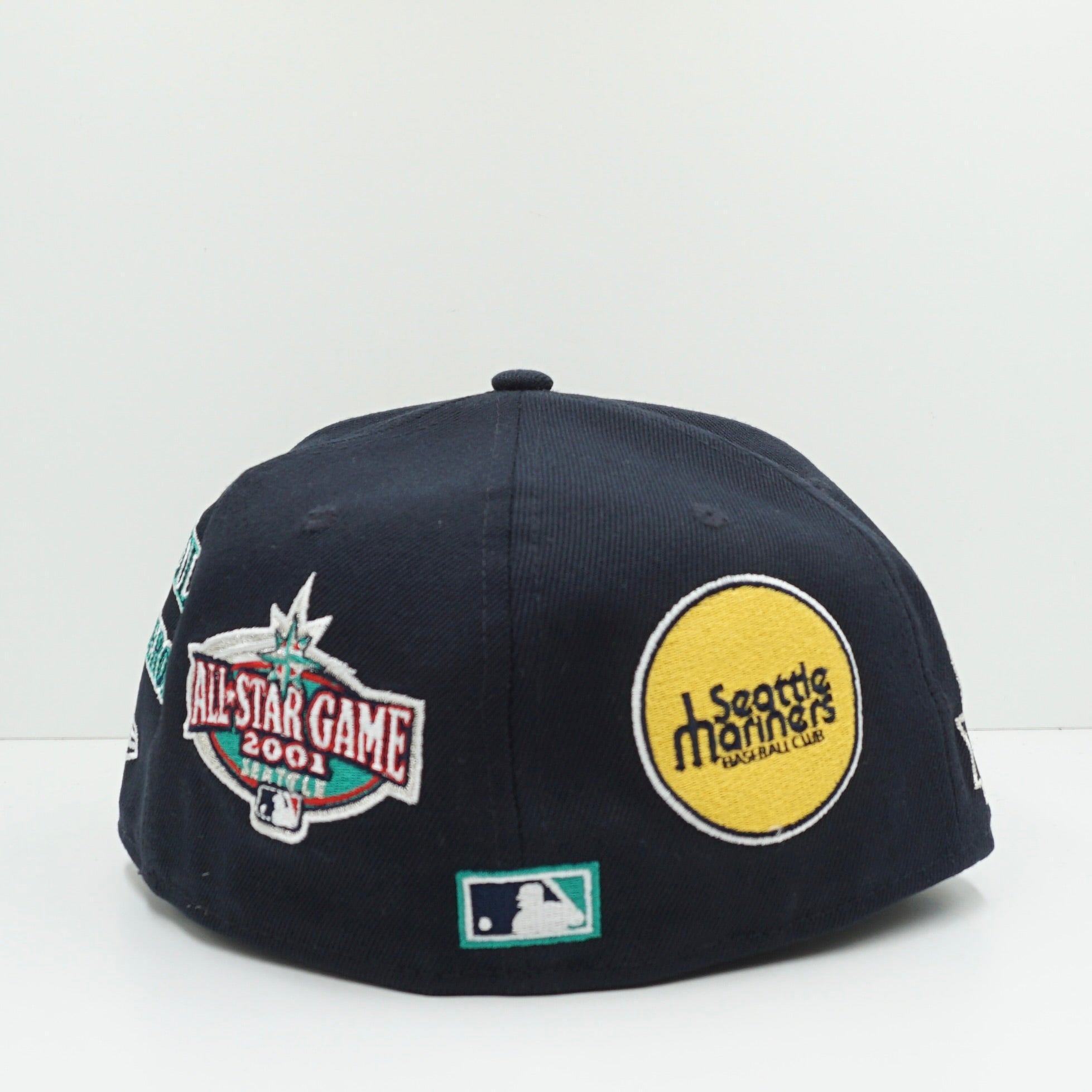 New Era Seattle Mariners Navy Multi Logo Fitted Cap
