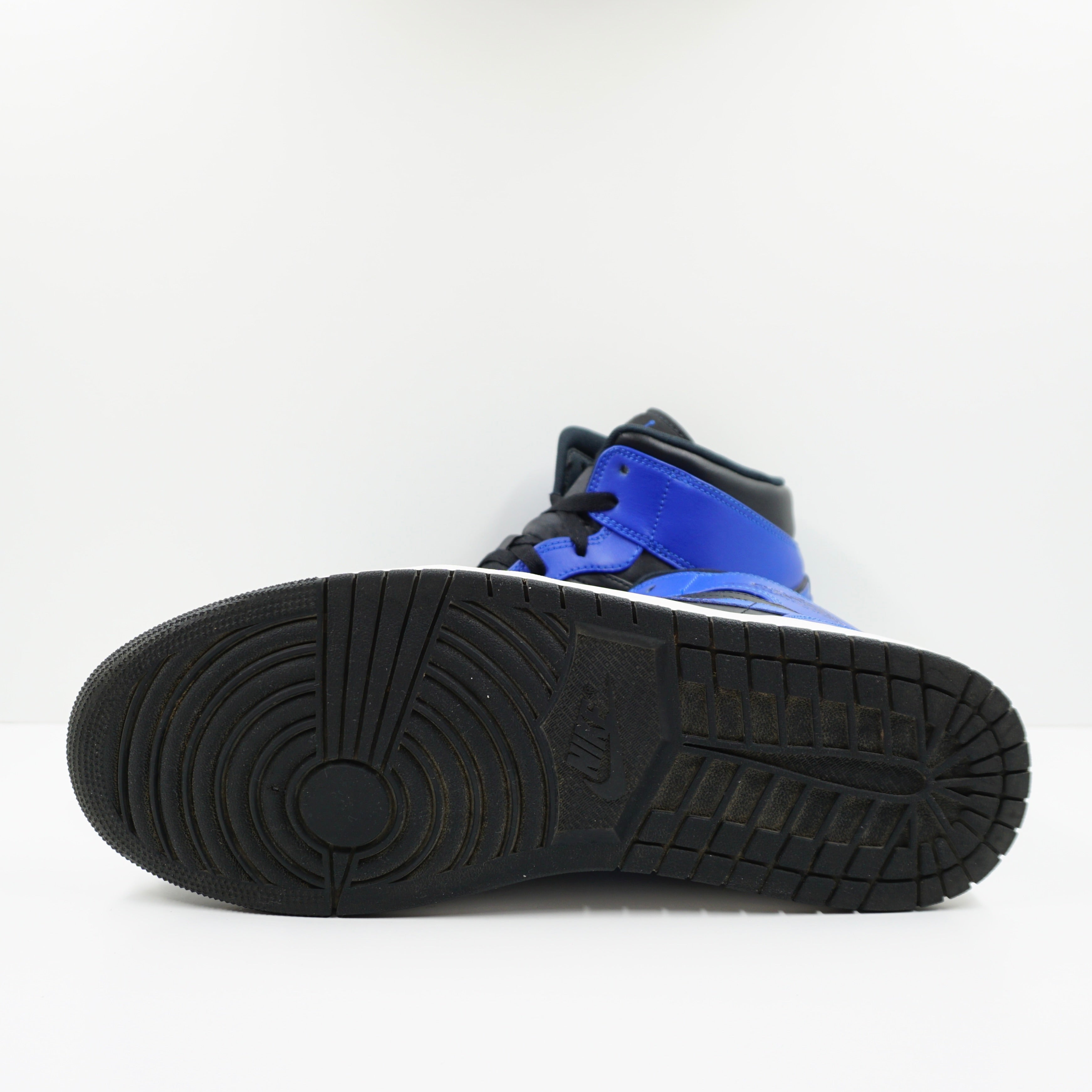 Jordan 1 Mid Hyper Royal Tumbled Leather