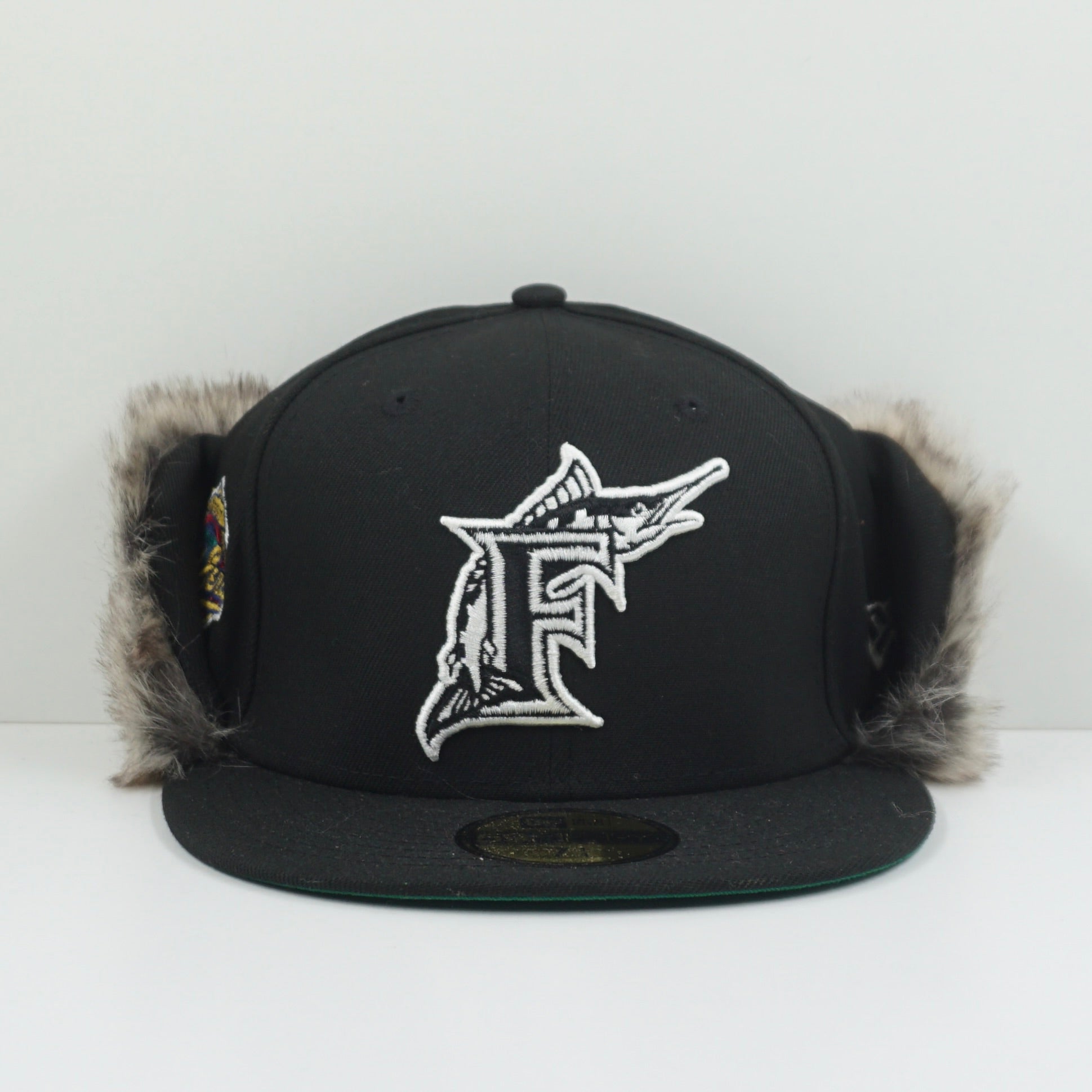 New Era Florida Marlins 1997 World Series Black White Downflap Fitted Cap