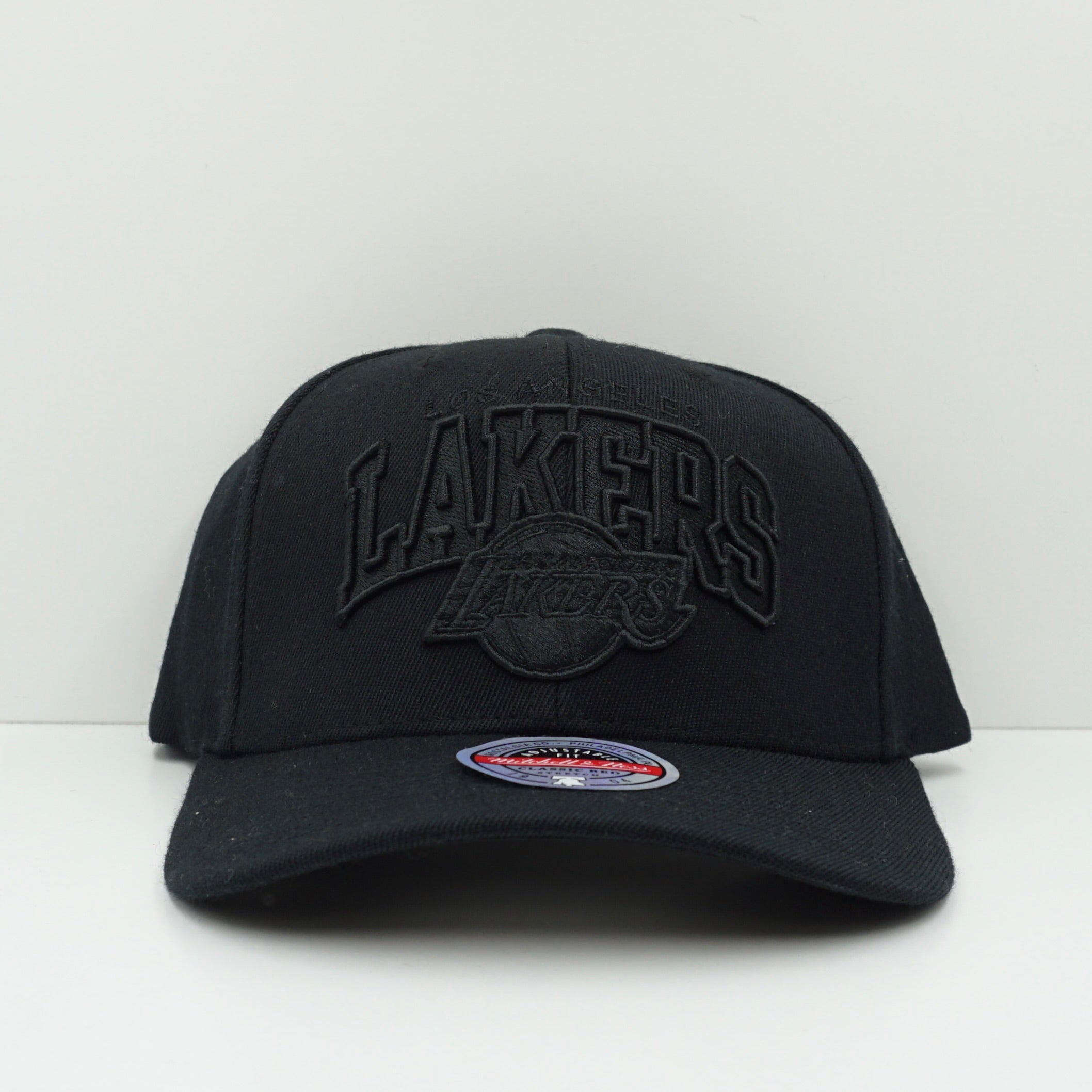 Mitchell & Ness Los Angeles Lakers Black Adjustable Fit Snapback Cap