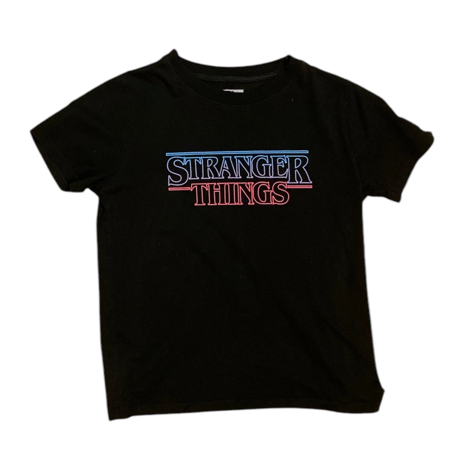 Pull&Bear Stranger Things Black Tshirt