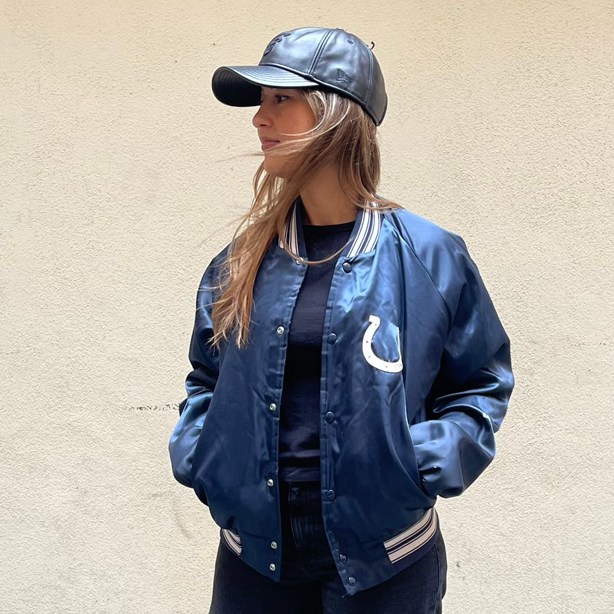 Chalk Line Indianapolis Colts Navy Satin Jacket