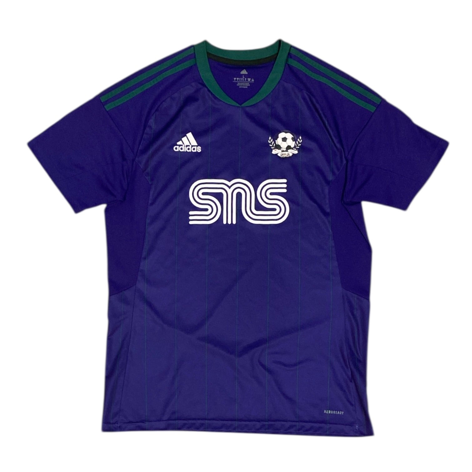 Adidas Sneakersnstuff FC Purple Green Home Football Jersey