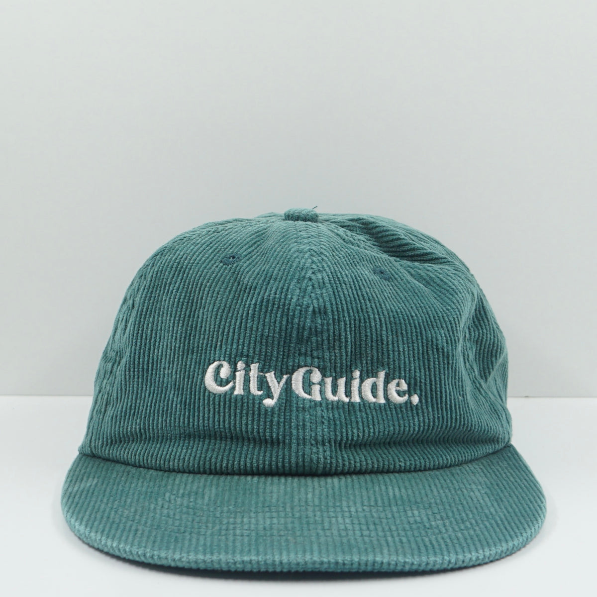 City Guide Corduroy Green Adjustable Cap
