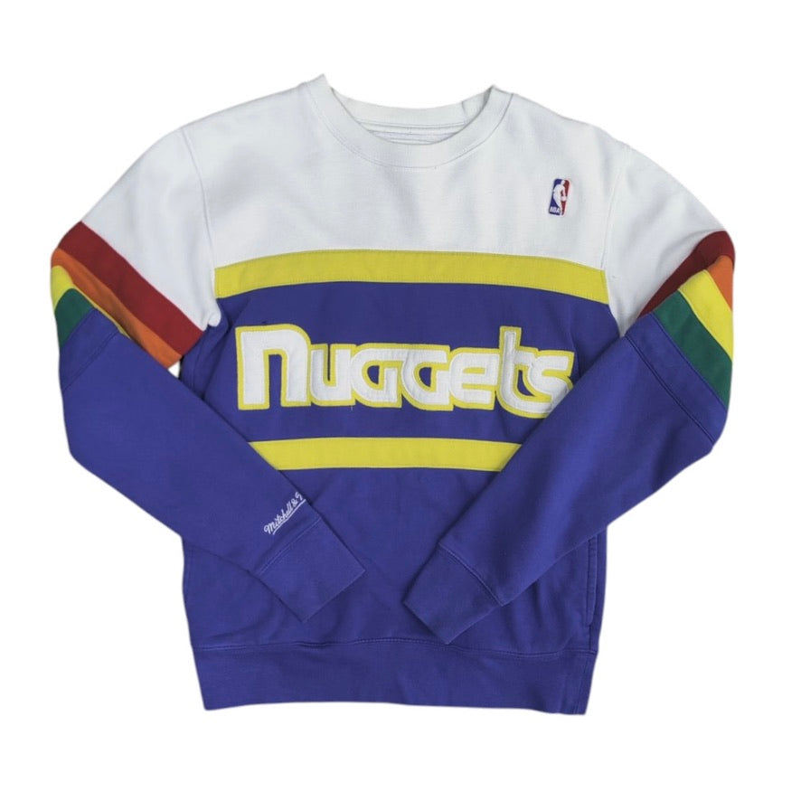 Mitchell & Ness Hardwood Classics Nuggets Multicolor Crewneck