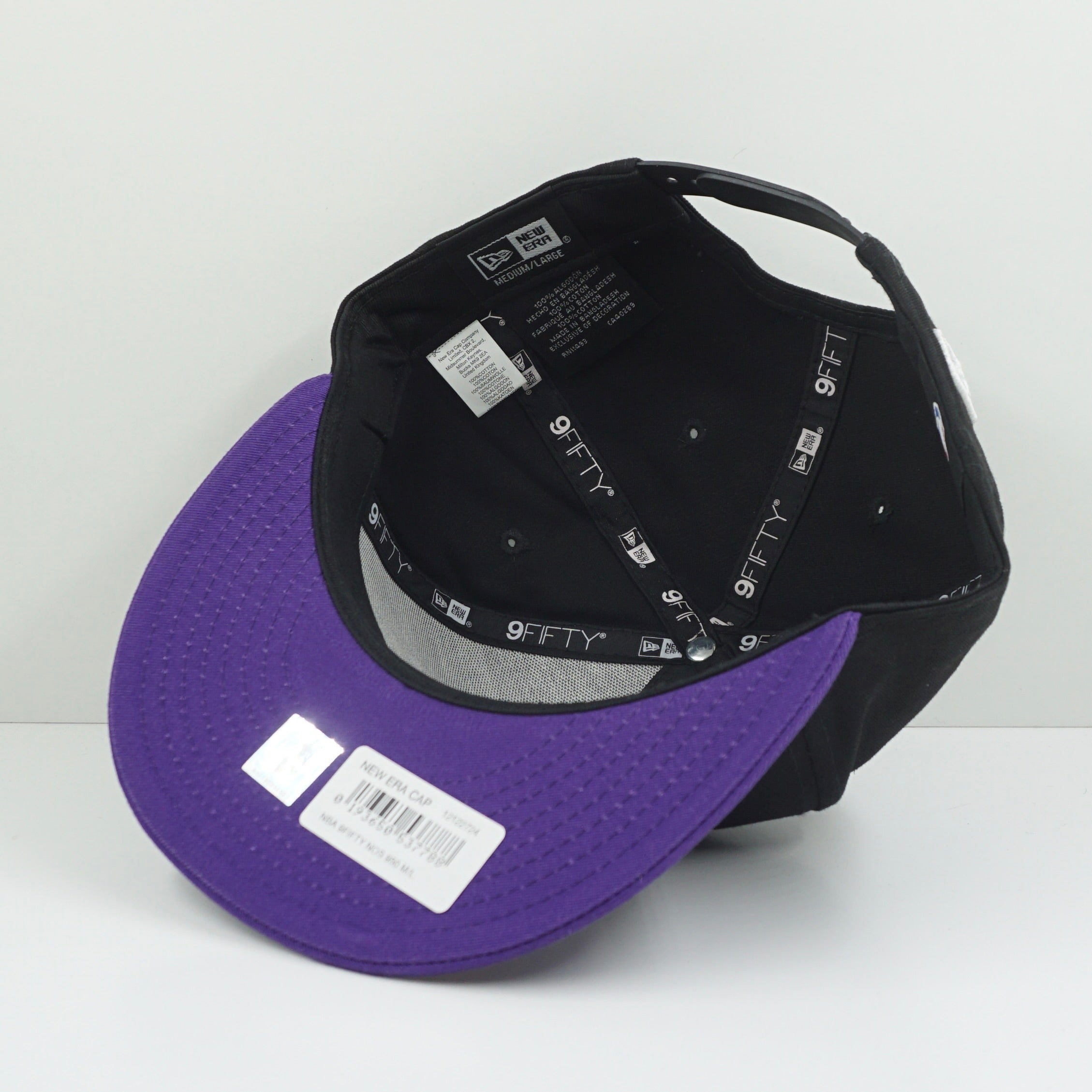 New Era Los Angeles Lakers Black Purple Snapback Cap
