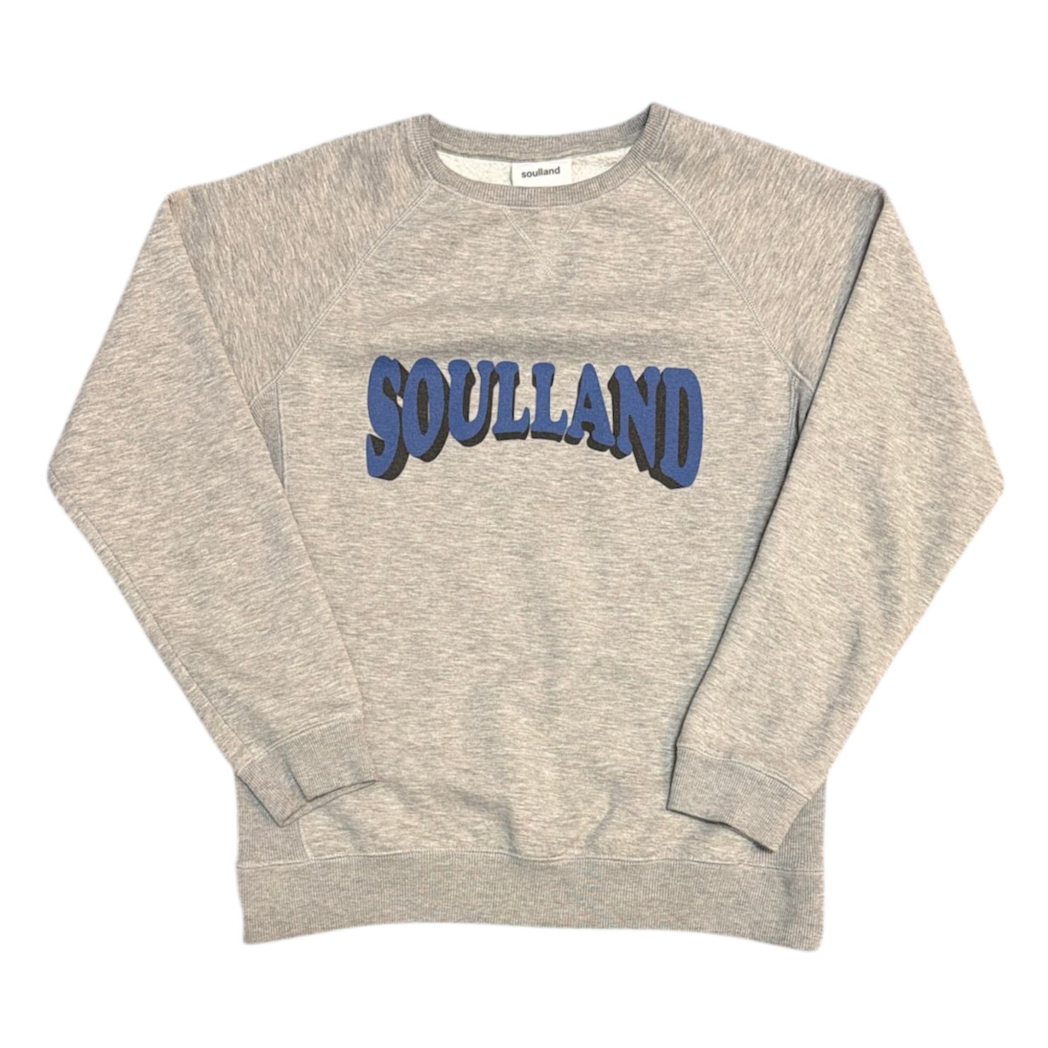 Soulland Spellout Logo Grey Sweatshirt