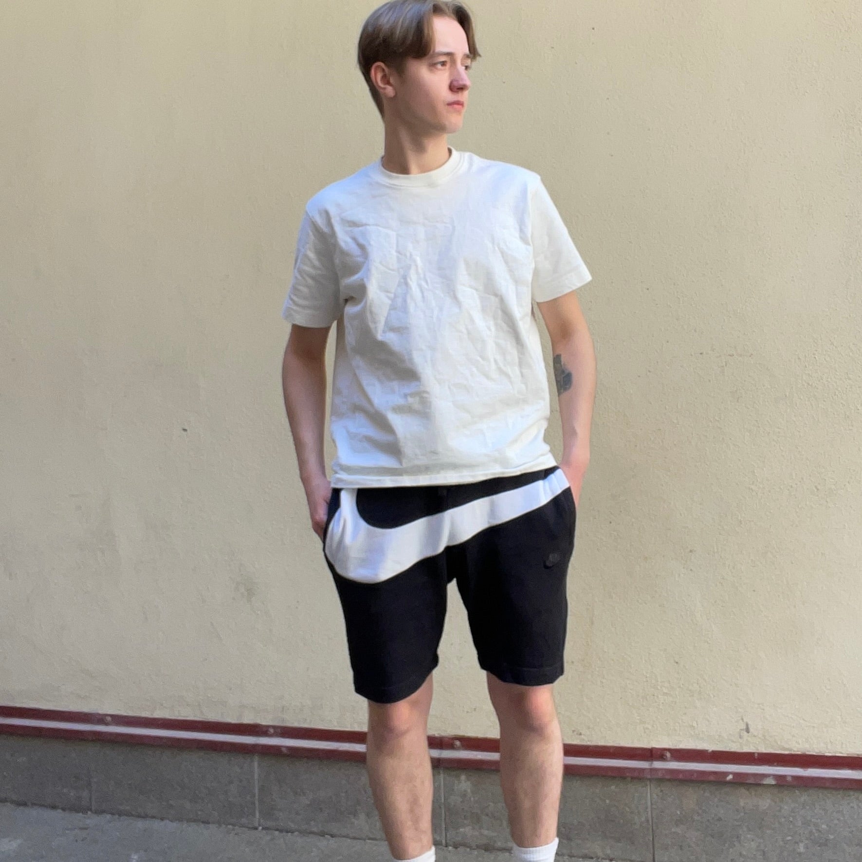 Nike Big Swoosh Short Black & White