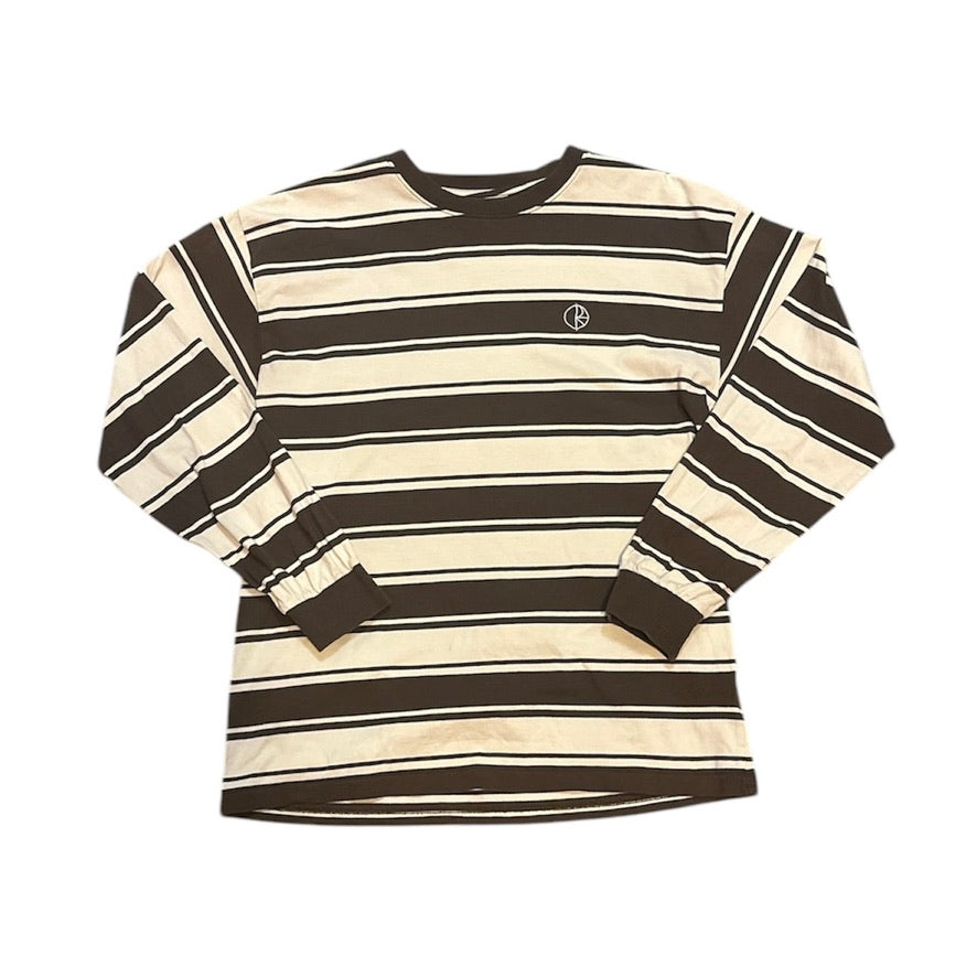 Polar Brown Stiped Long Sleeve Tshirt