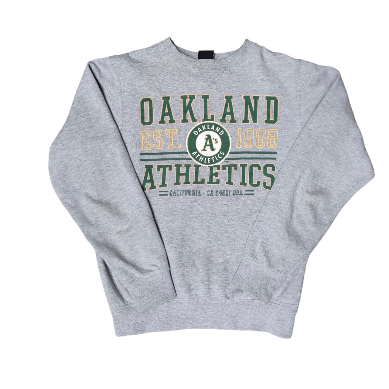 Majestic Oakland A's Athletics Grey Crewneck