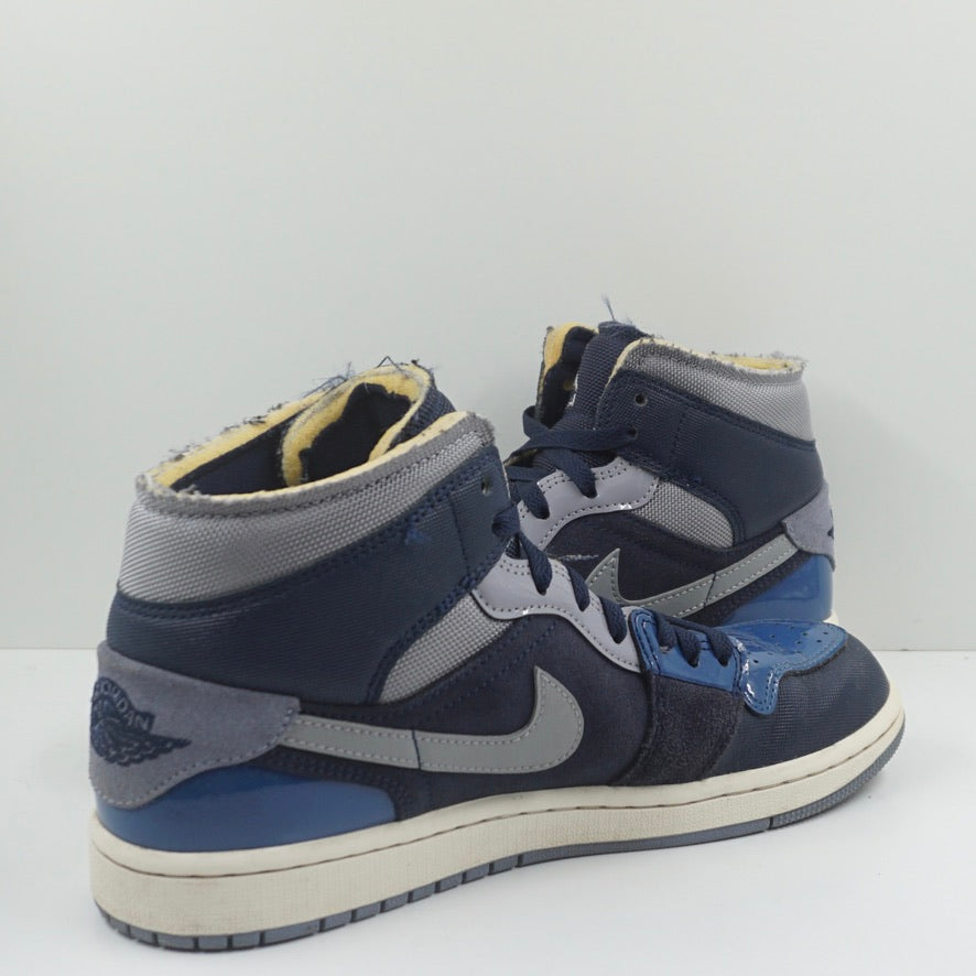 Jordan 1 Mid SE Craft Obsidian French Blue Ashen Slate White