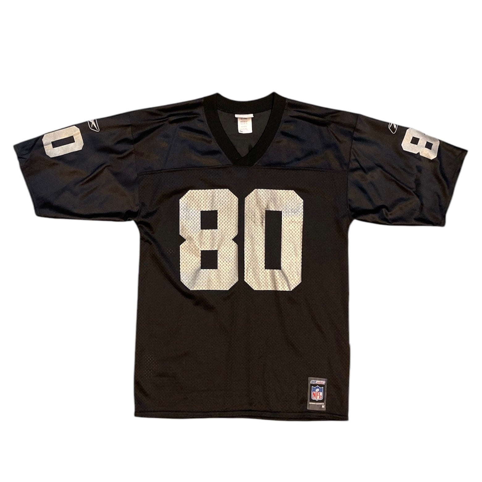 Reebok Oakland Raiders Rice #80 Black NFL Jersey