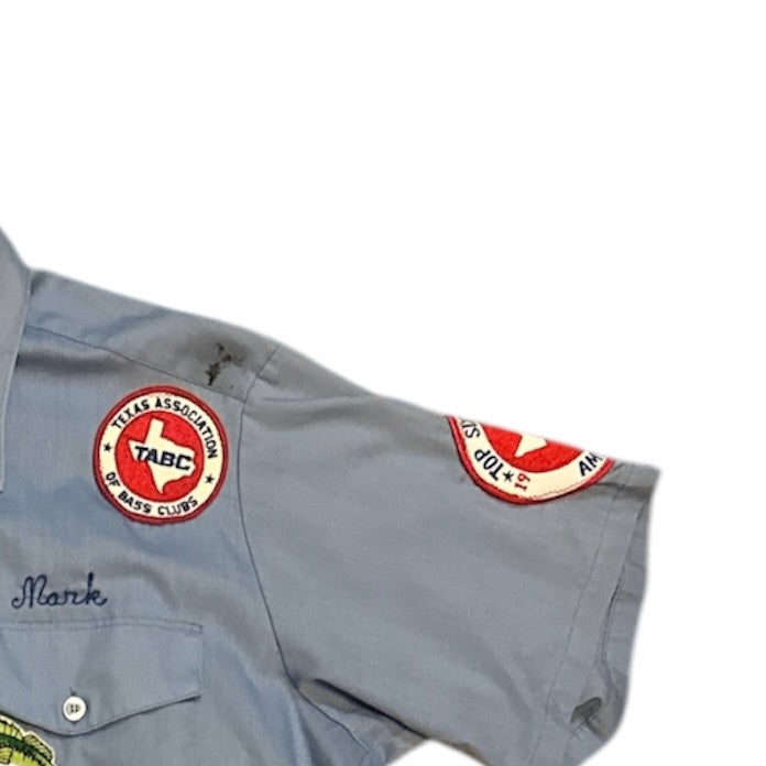 Flying Cross Blue Patches Short Sleeve Shirt
