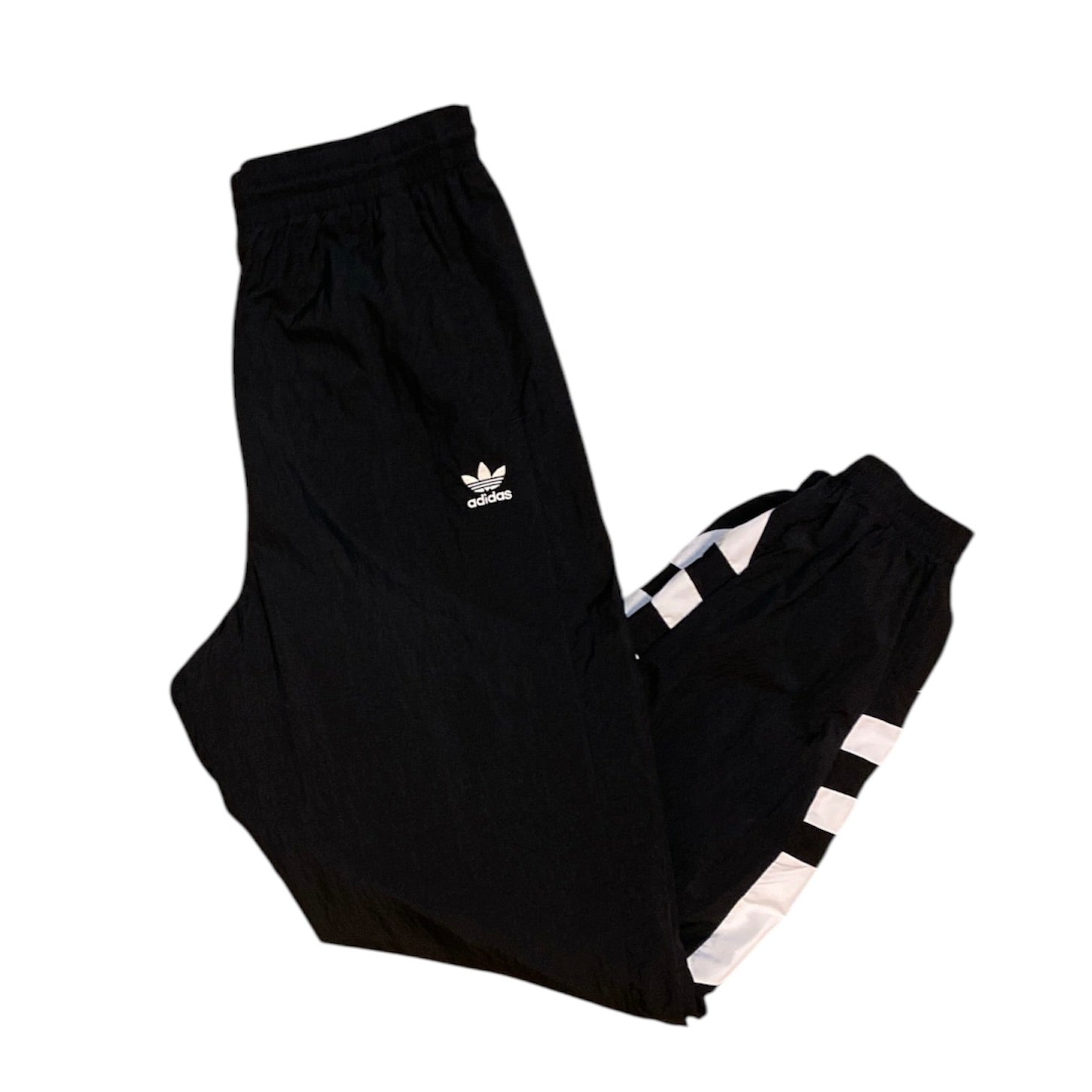 Adidas Black White Trefoil Track Pants