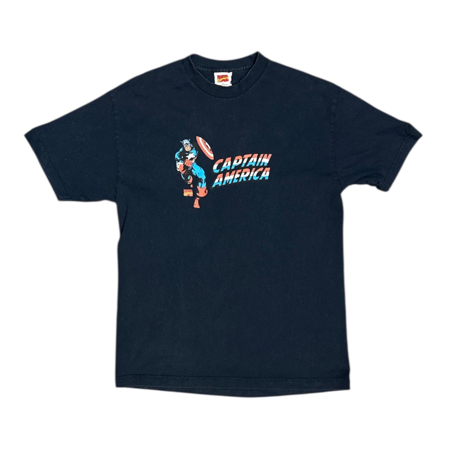 Marvel Comics Captain America Graphic Navy Tshirt