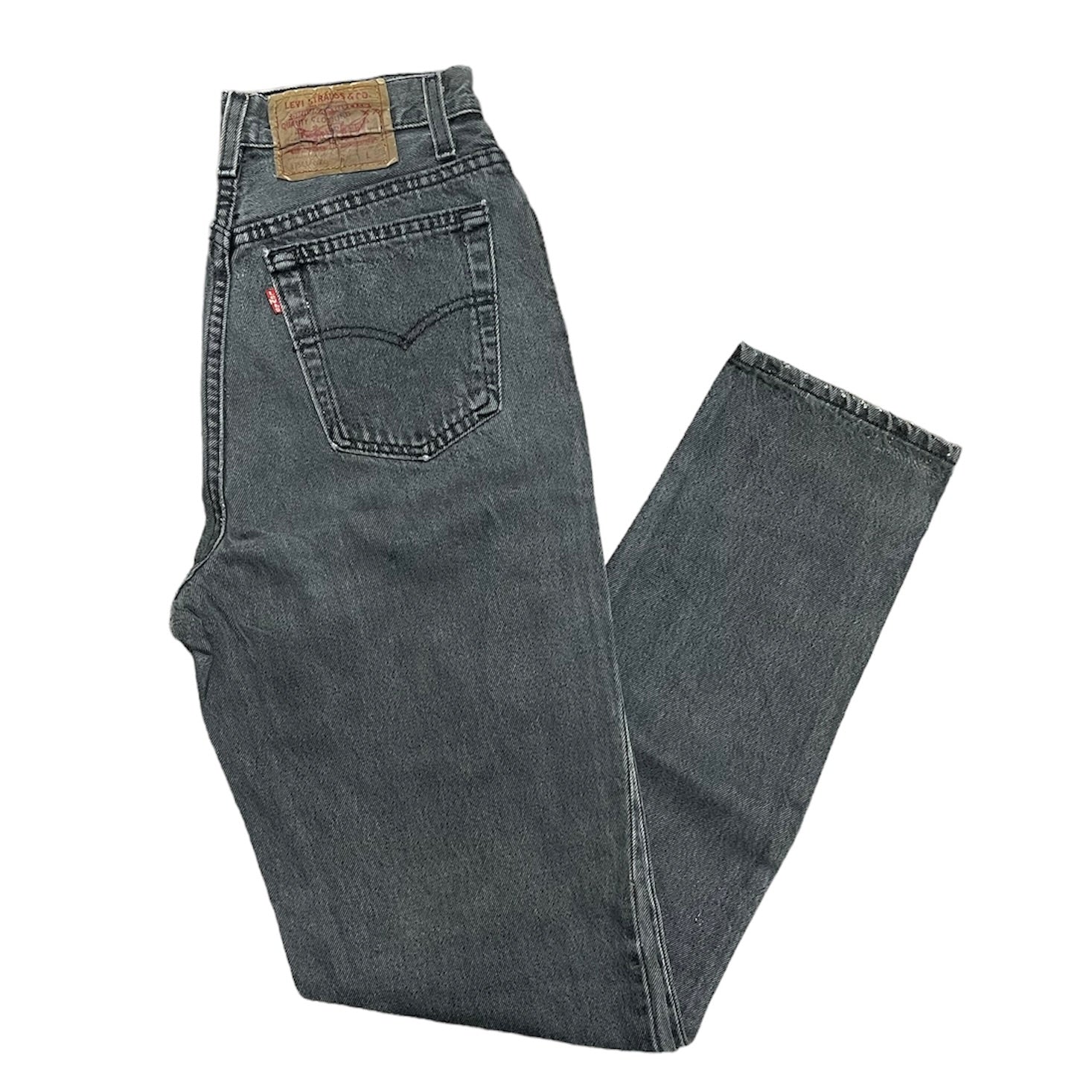 Vintage Levis 501 Vintage Black/Grey Jeans (W27)