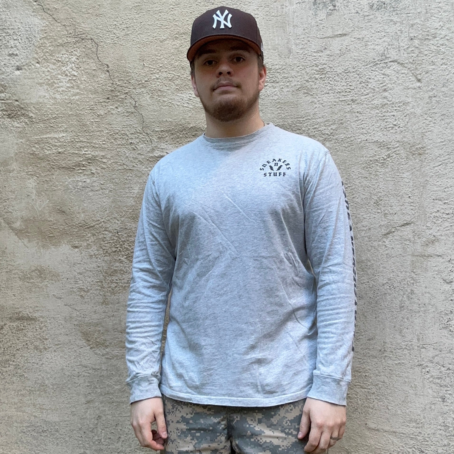 Sneakersnstuff Grey Long Sleeve Tshirt