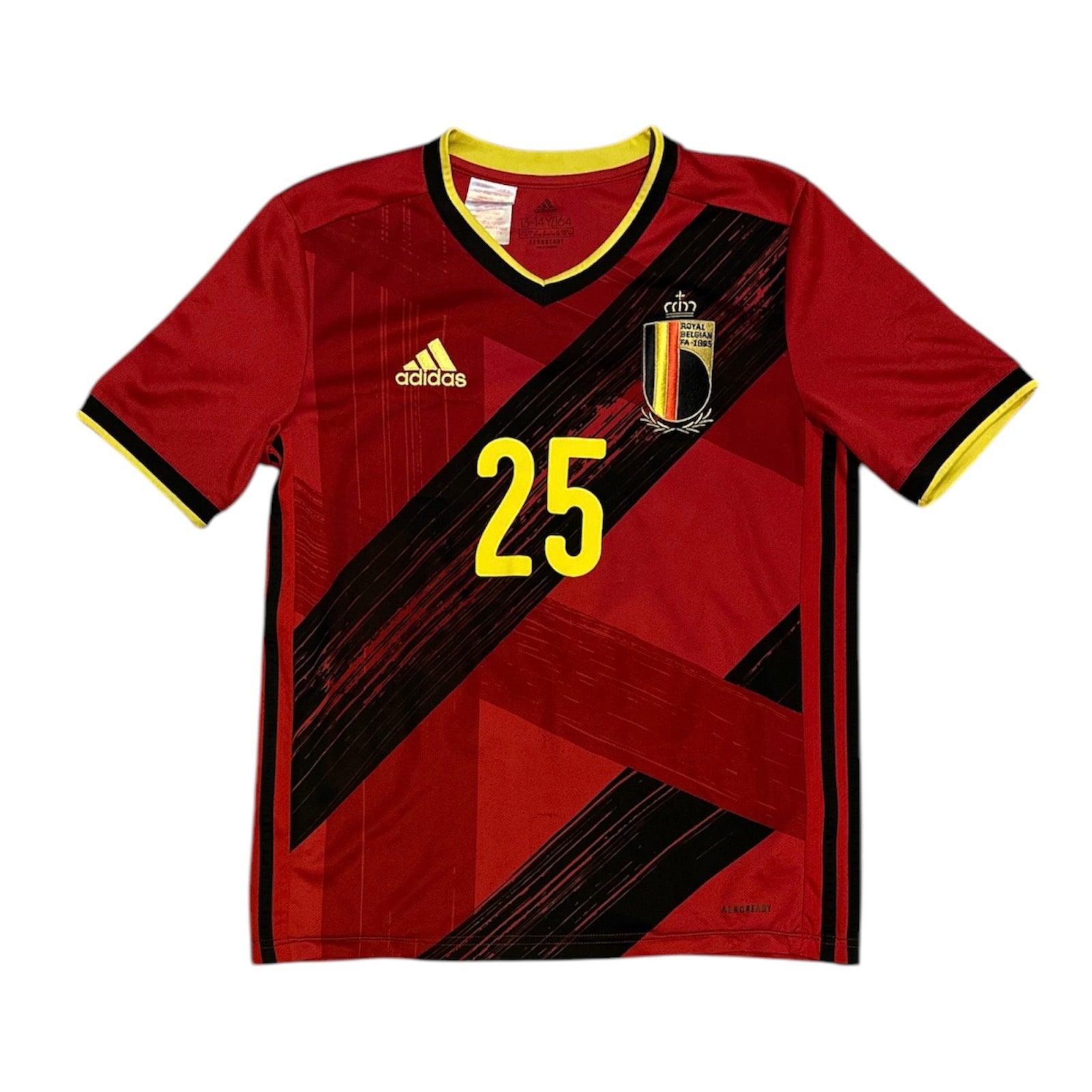 Adidas Belgium Jérémy Doku #25 2020/2021 Home Football Jersey