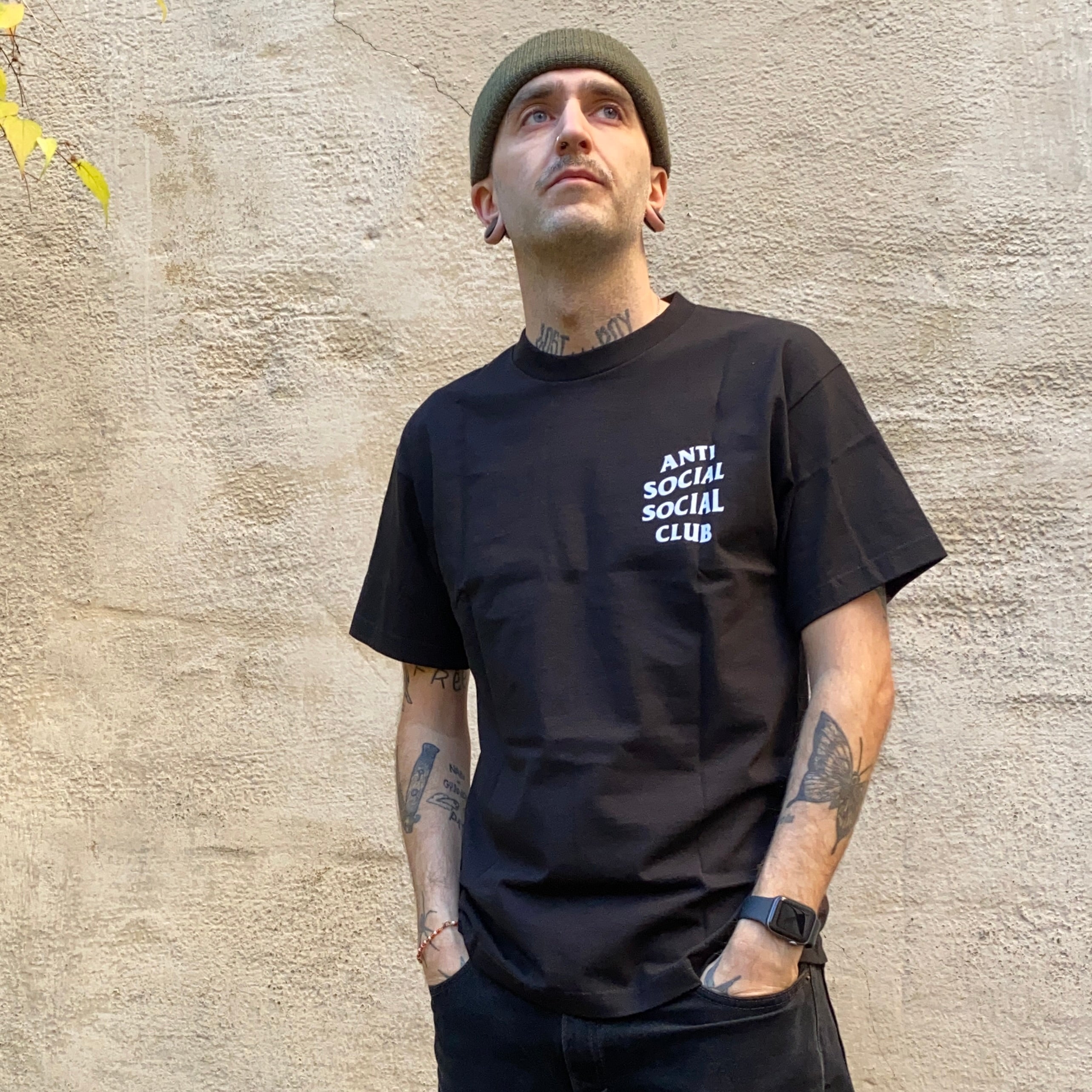 Anti Social Social Club Cherry Blossoms Black Tshirt