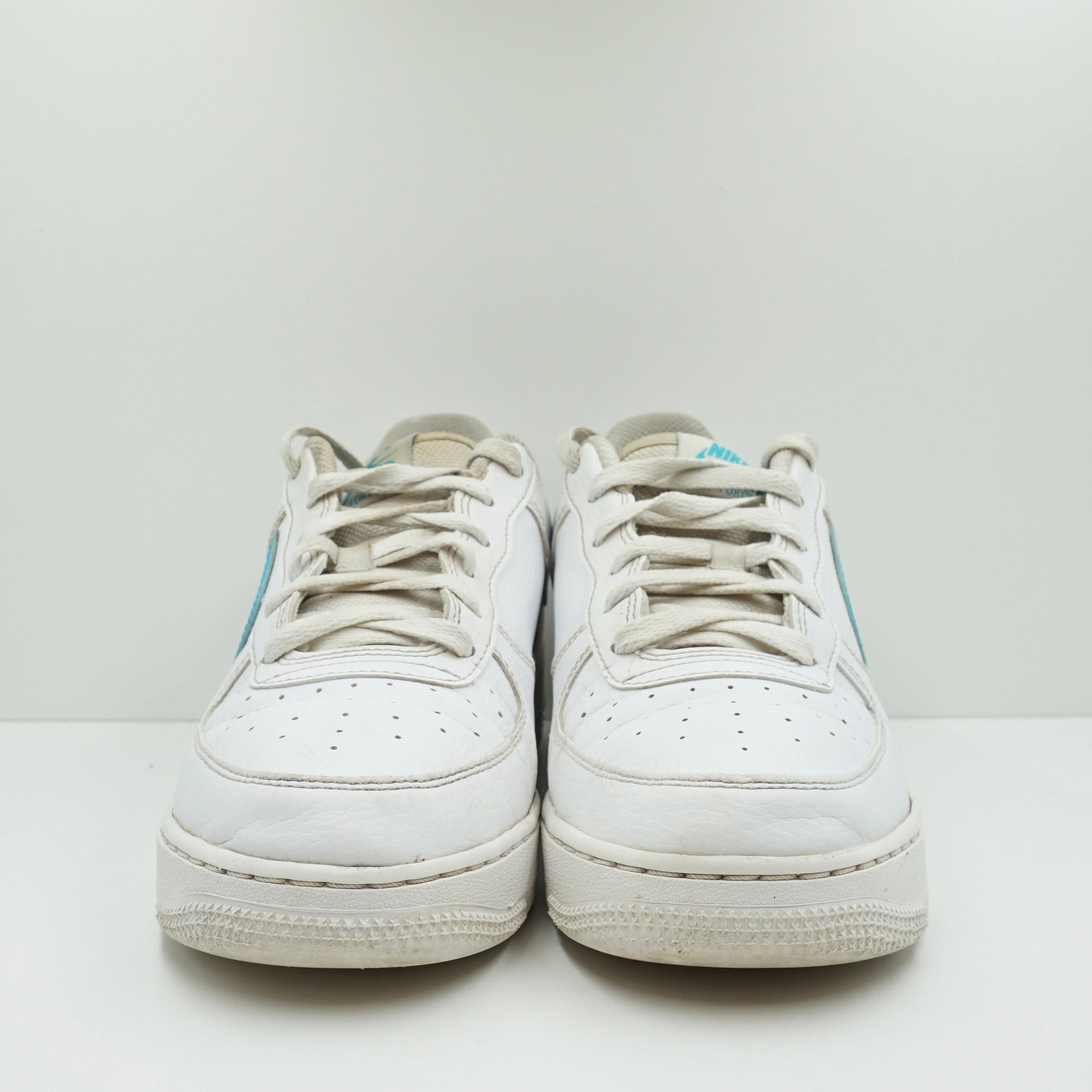 Nike Air Force 1 Low Cut-Out White Aqua (GS)