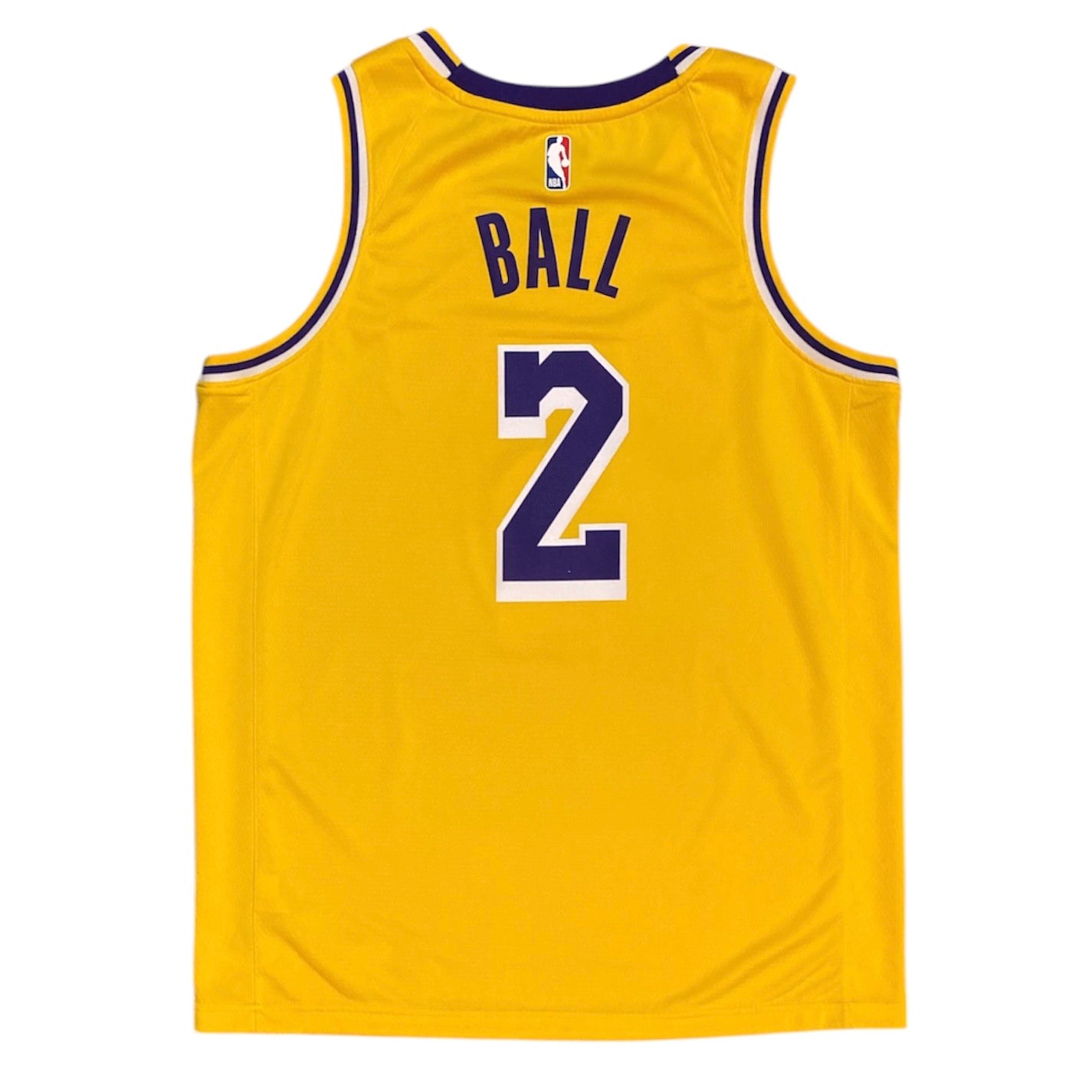 Nike Los Angeles Lakers Lonzo Ball #2 Swingman Basketball Jersey