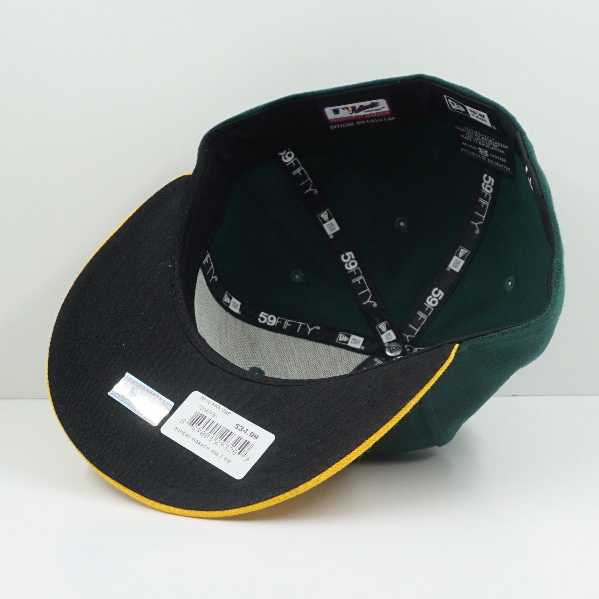 New Era Oakland Athletics Green Yellow Fitted Cap