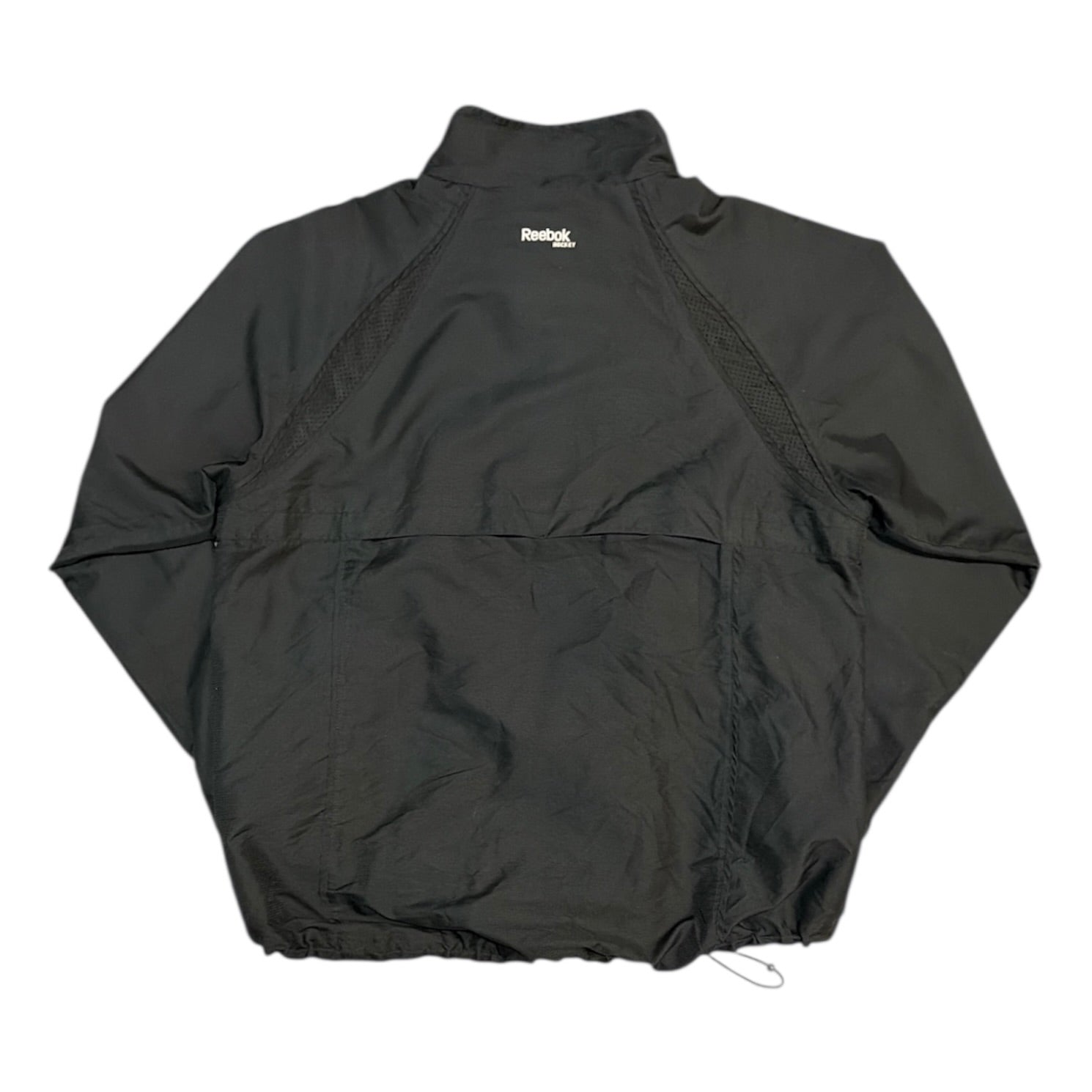 Reebok Hockey Boston Black Windbreaker Jacket