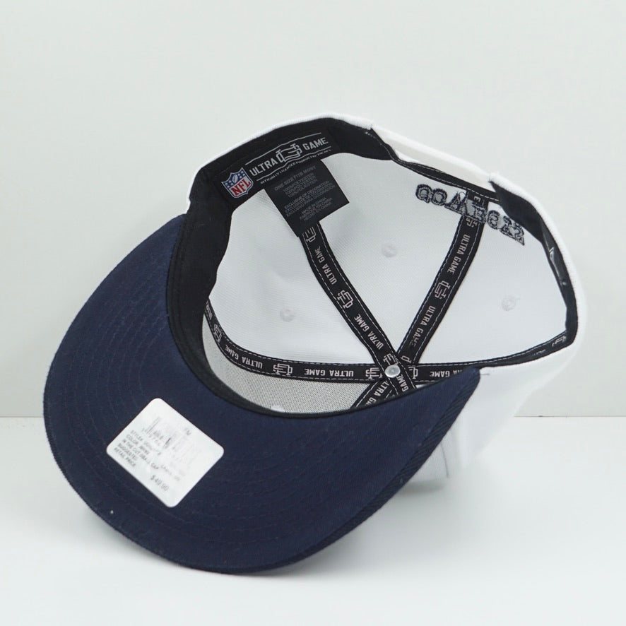Ultra Game Dallas Cowboys White Navy Snapback Cap