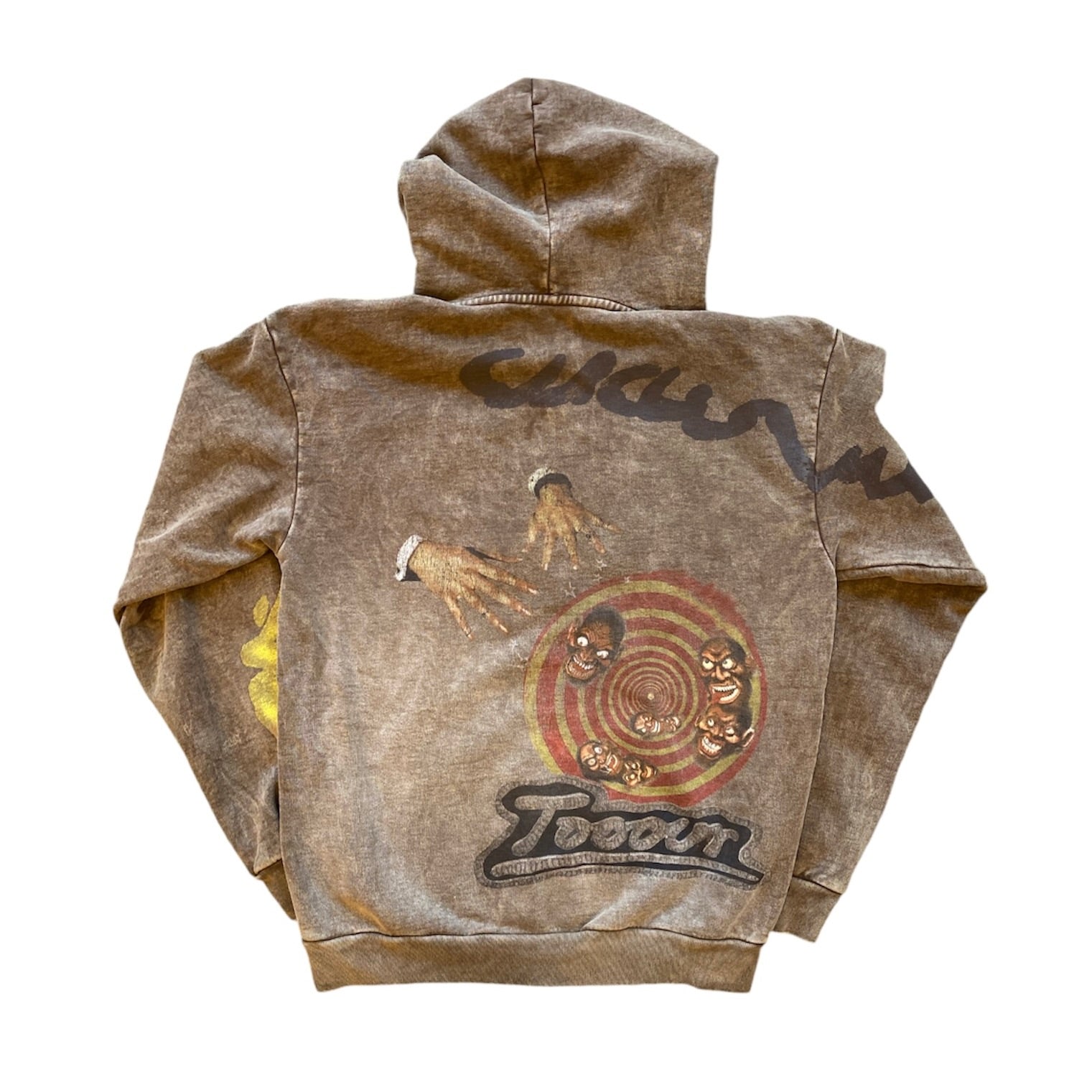 Travis Scott Utopia Circus Maximus 2023 Tour Zip-Up Hoodie Brown
