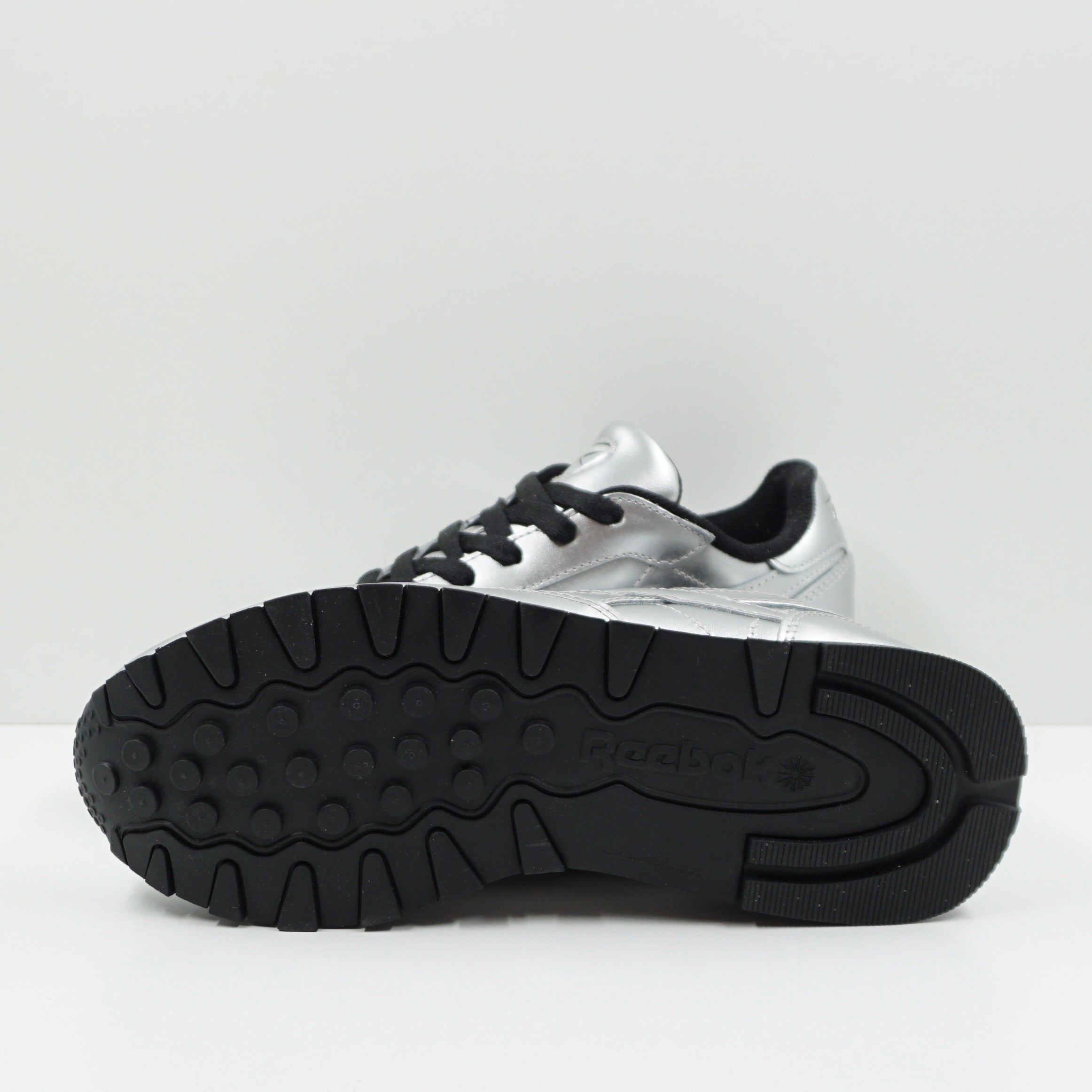Reebok Classic Leather Silver Metallic Black (W)