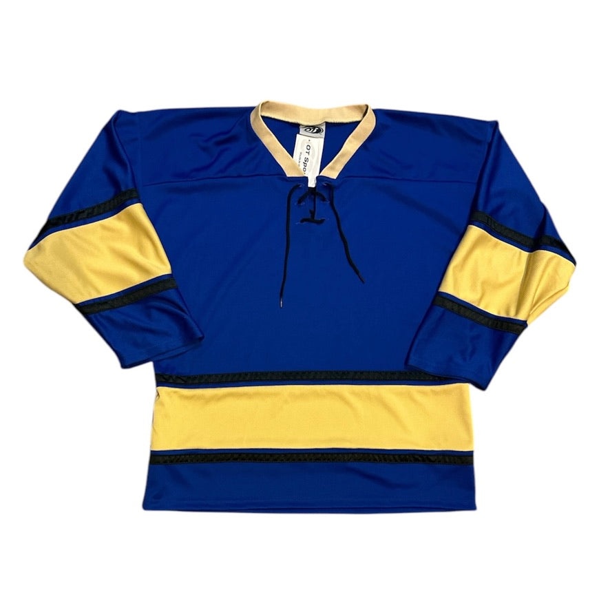 OT Sports Blue Golden Hockey Jersey