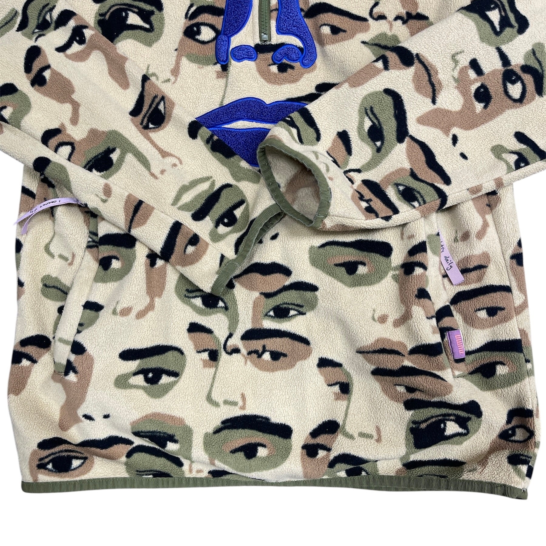 Puma x KidSuper All Over Print Fleece Half Zip