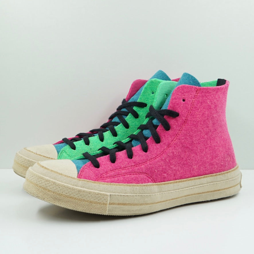 Converse Chuck Taylor All Star 70 Hi JW Anderson Felt Fuchsia Purple Island Green