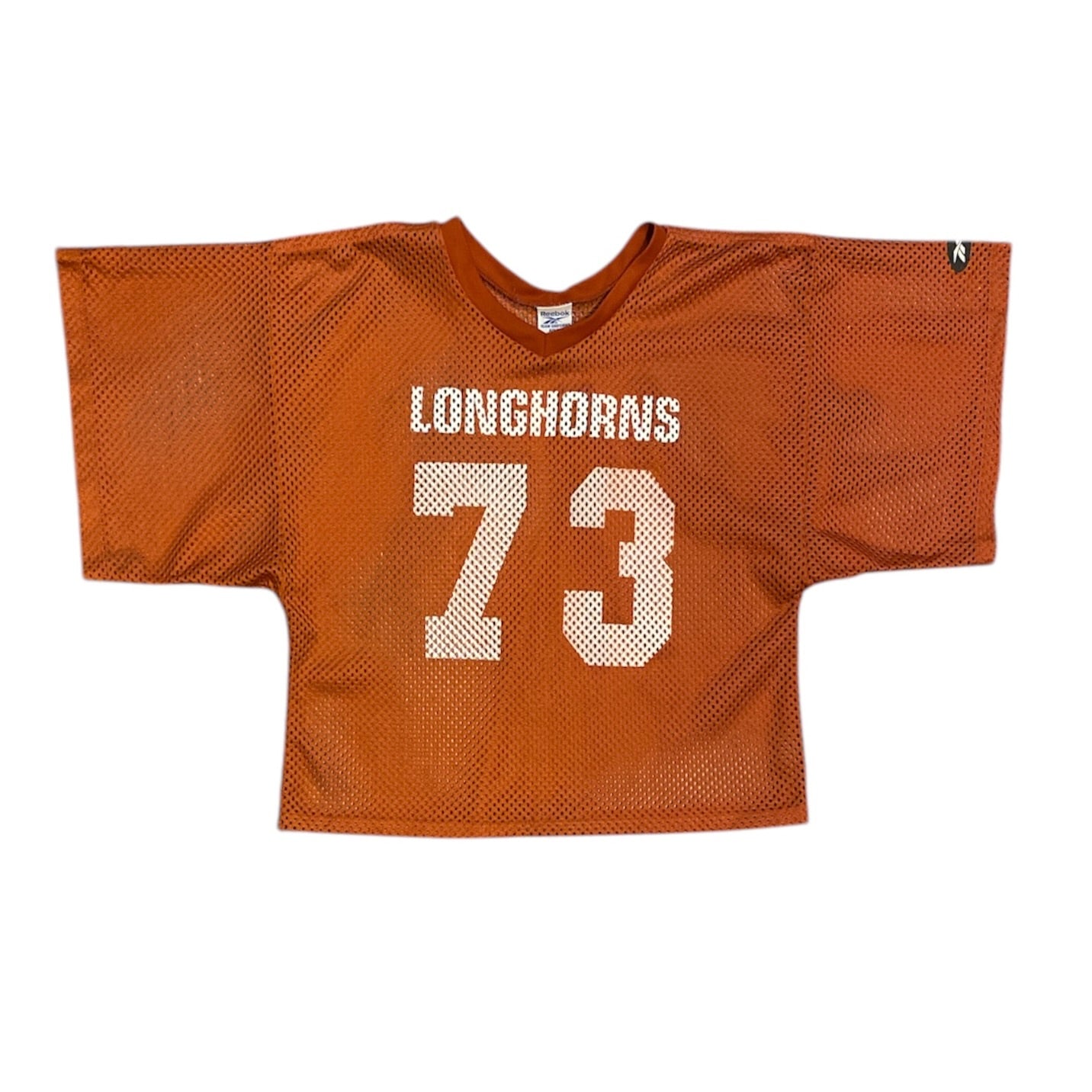 Reebok Texas Longhorns #73 Cropped Net American Football Jersey