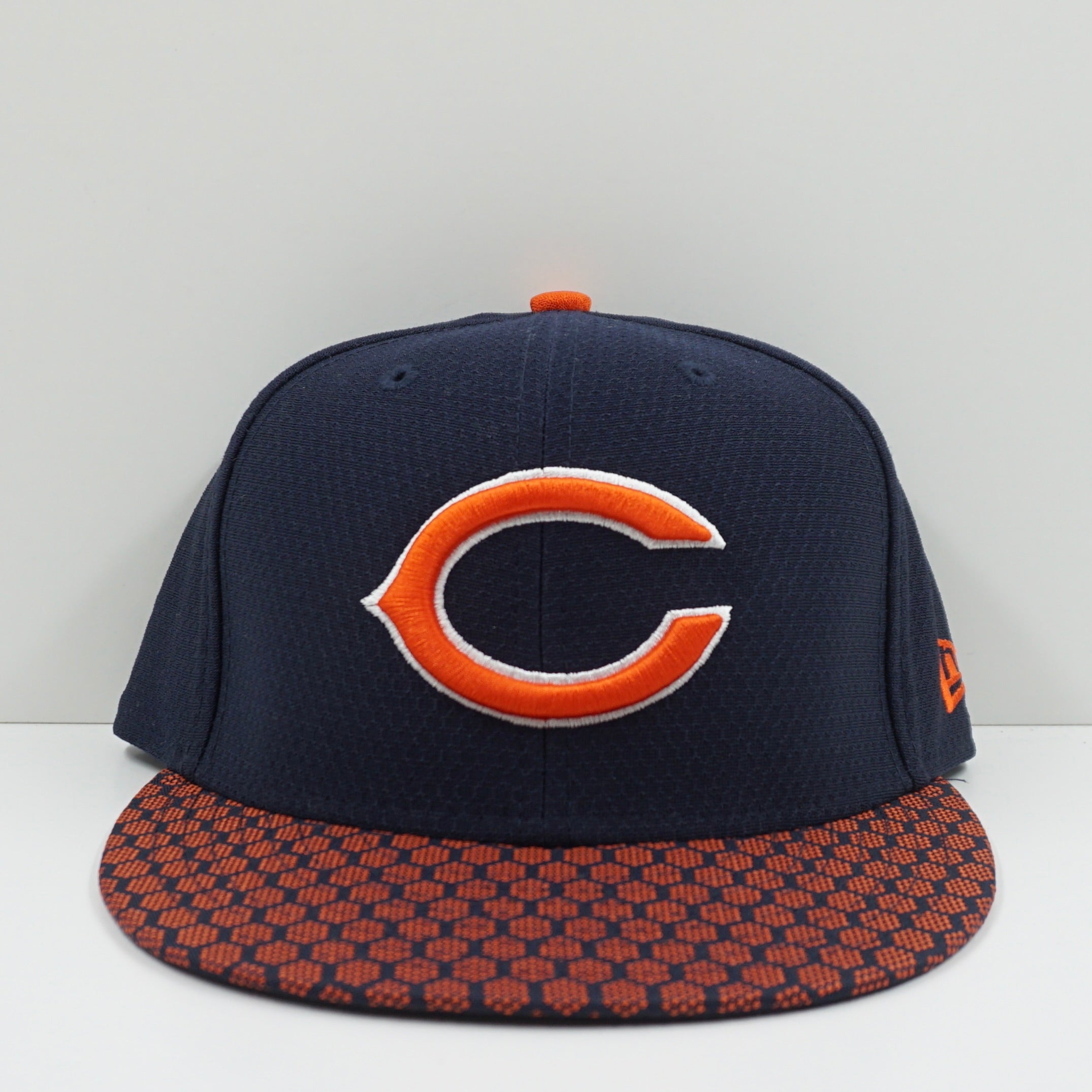 New Era Chicago Bears Navy Orange Fitted Cap