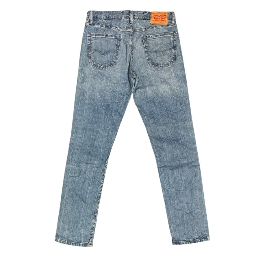 Levi's 511 Light Blue Crinkle Wash Jeans