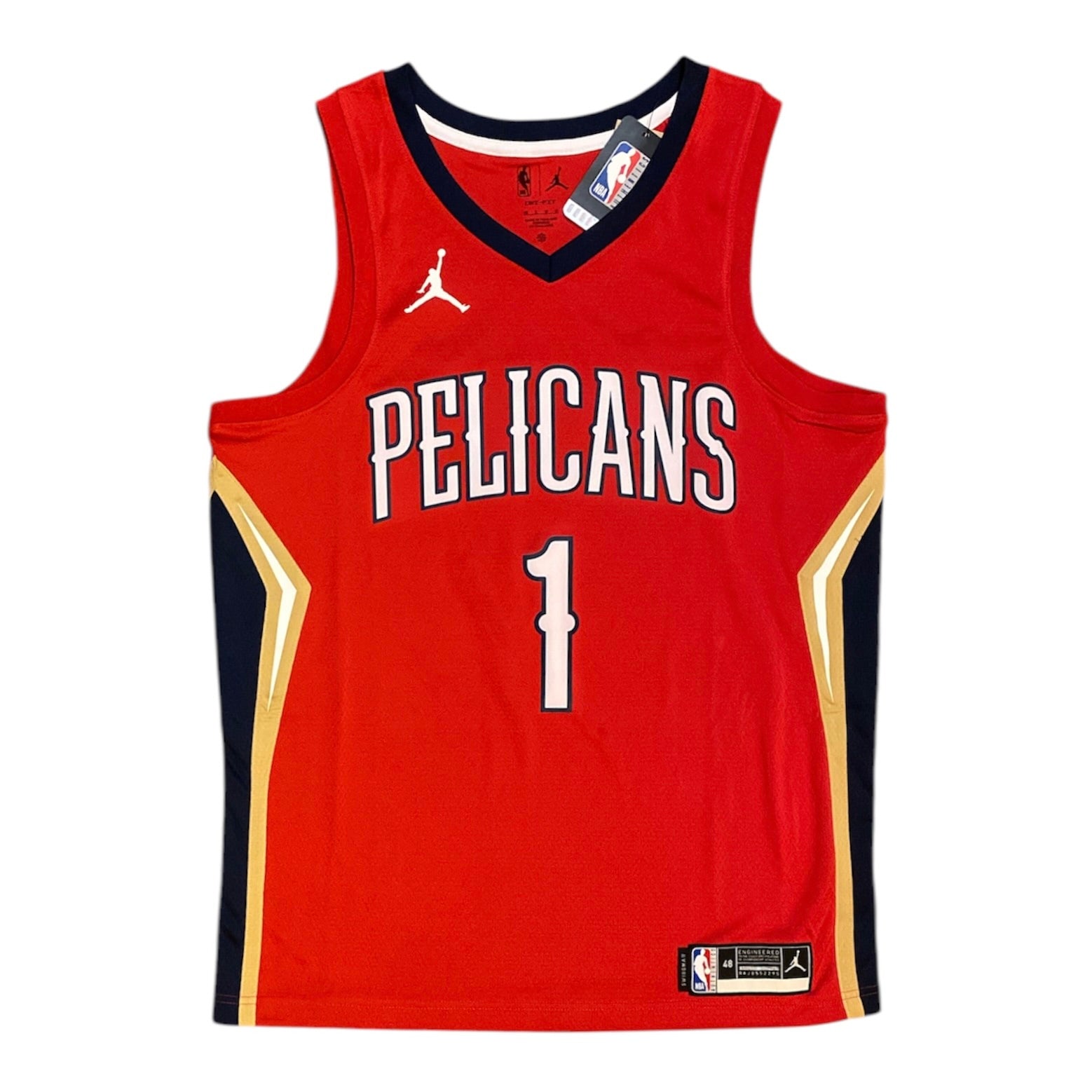 Jordan New Orleans Pelicans Zion Williamson #1 Swingman Statement Edition Basketball Jersey & Shorts Set