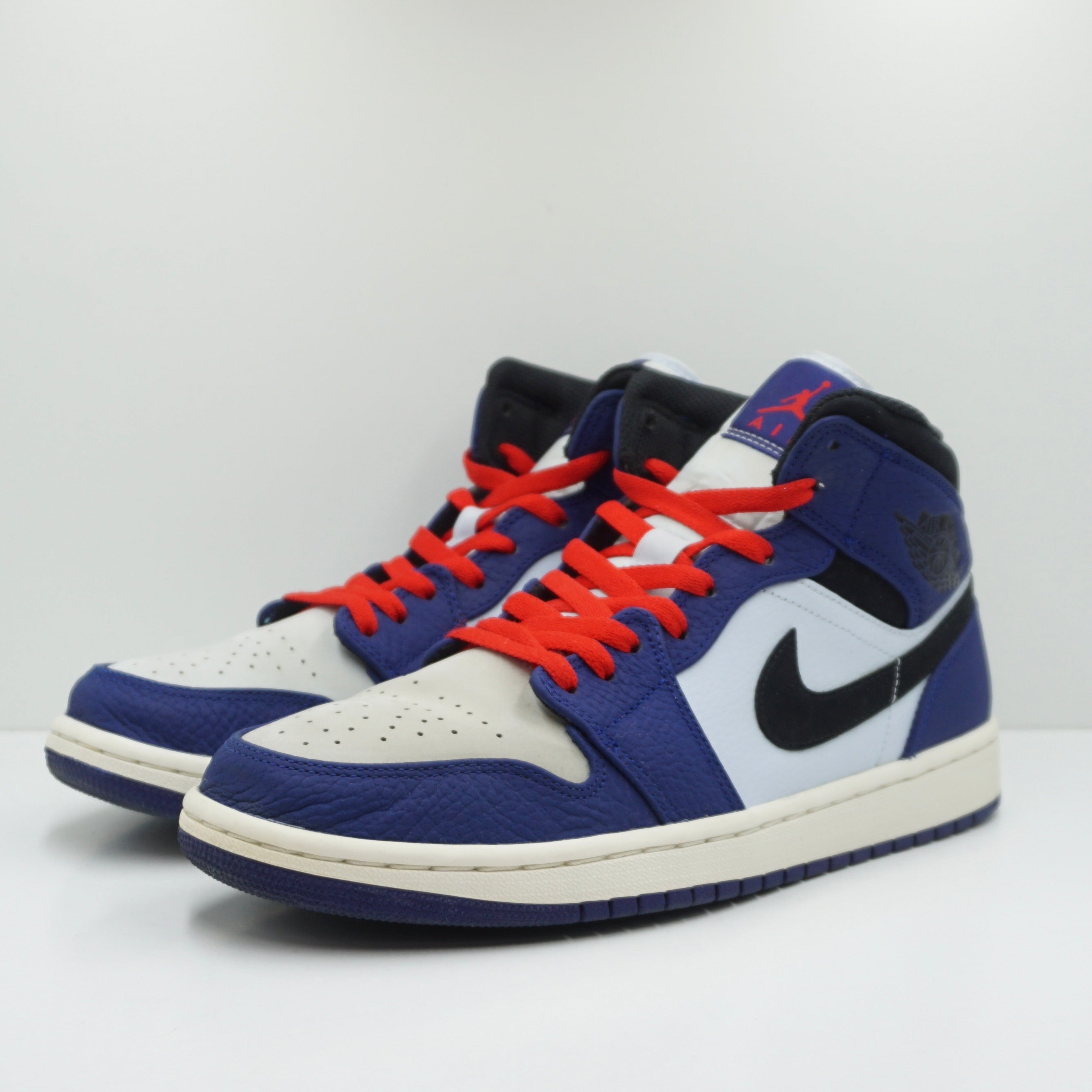Jordan 1 Mid Deep Royal Blue Black