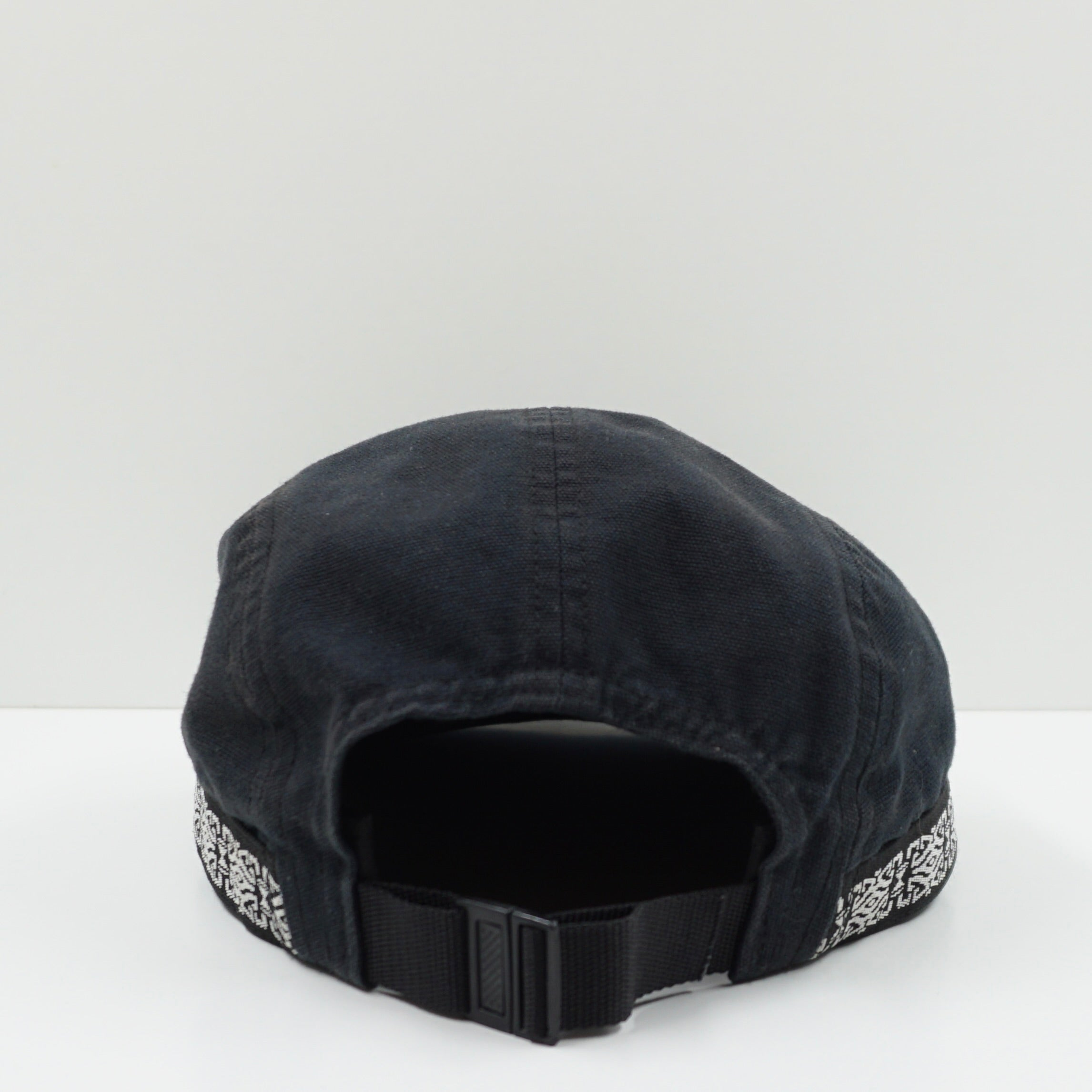 Supreme SS19 Side Tape Camp Cap Black