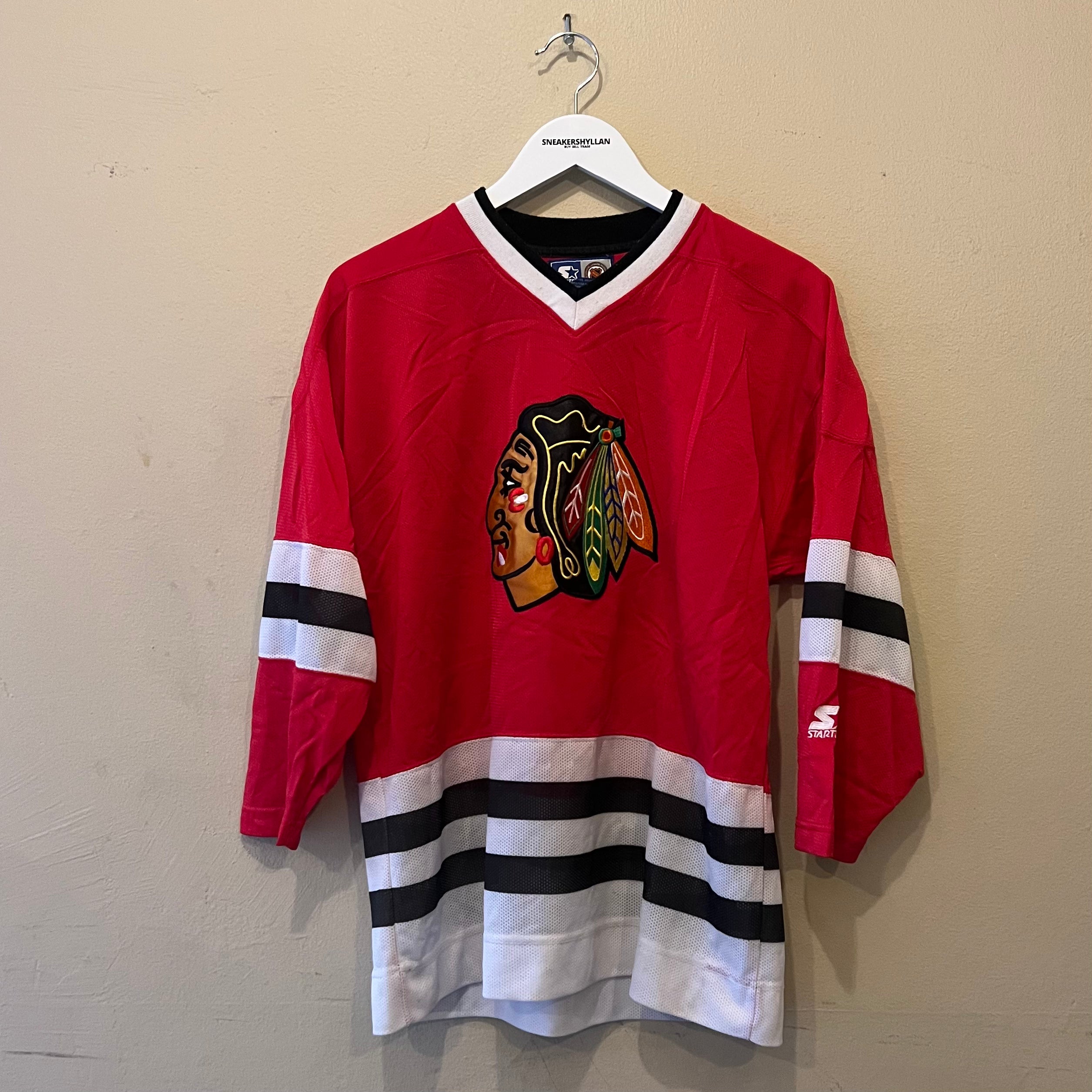 Starter Chicago Blackhawks Red Black NHL Jersey (Youth)