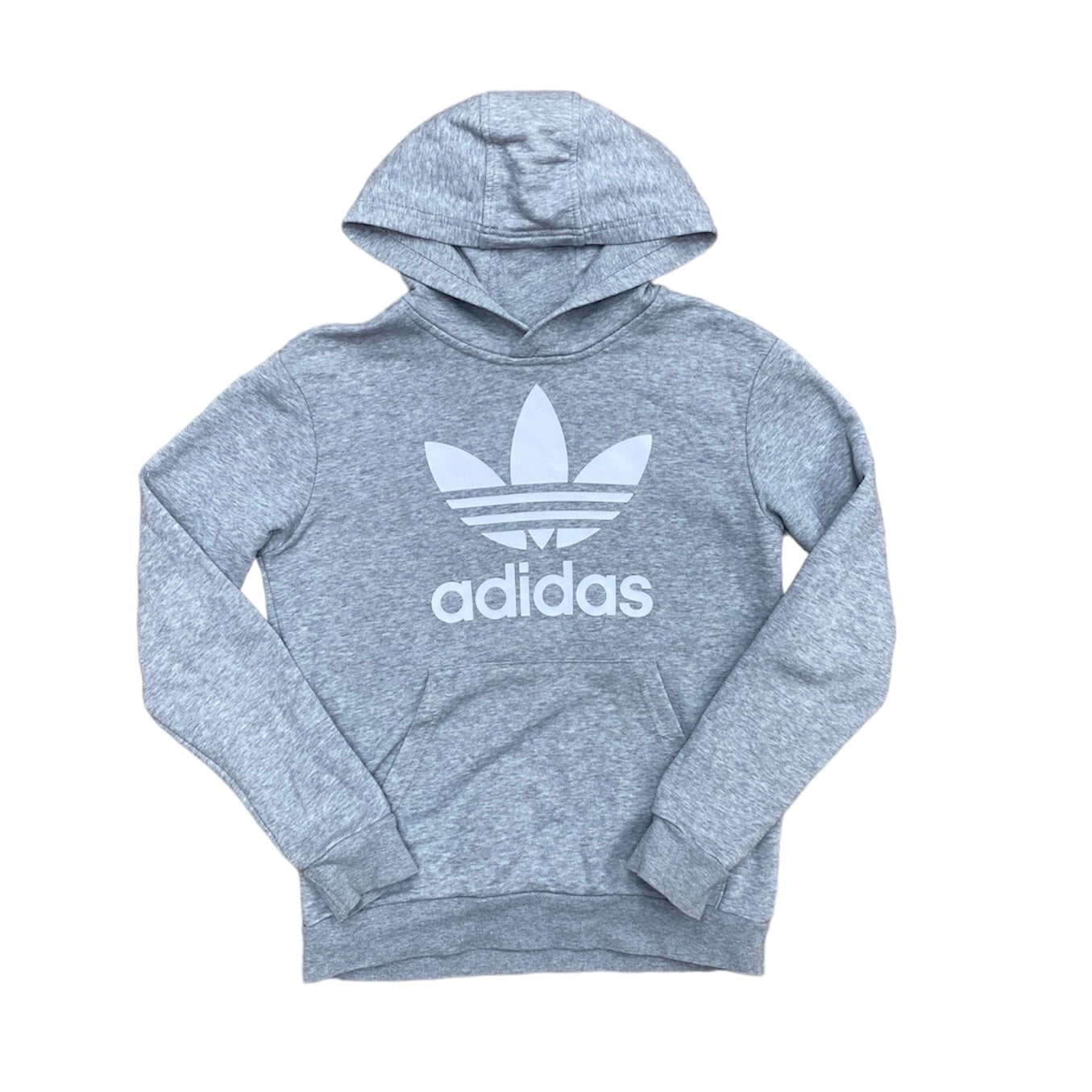 Adidas Kids Trefoil Grey Hoodie (Youth)