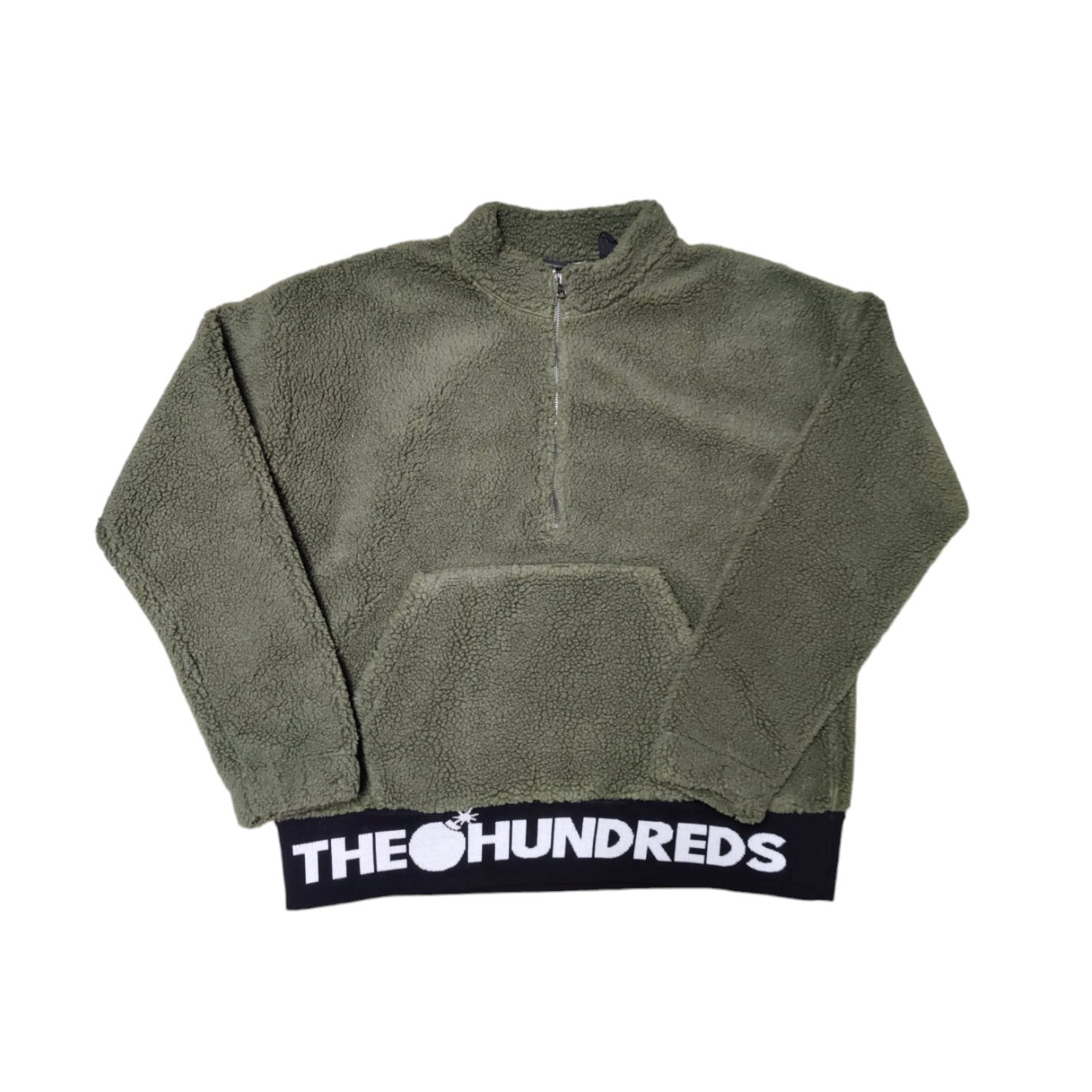 The Hundreds Green Fleece Half Zip